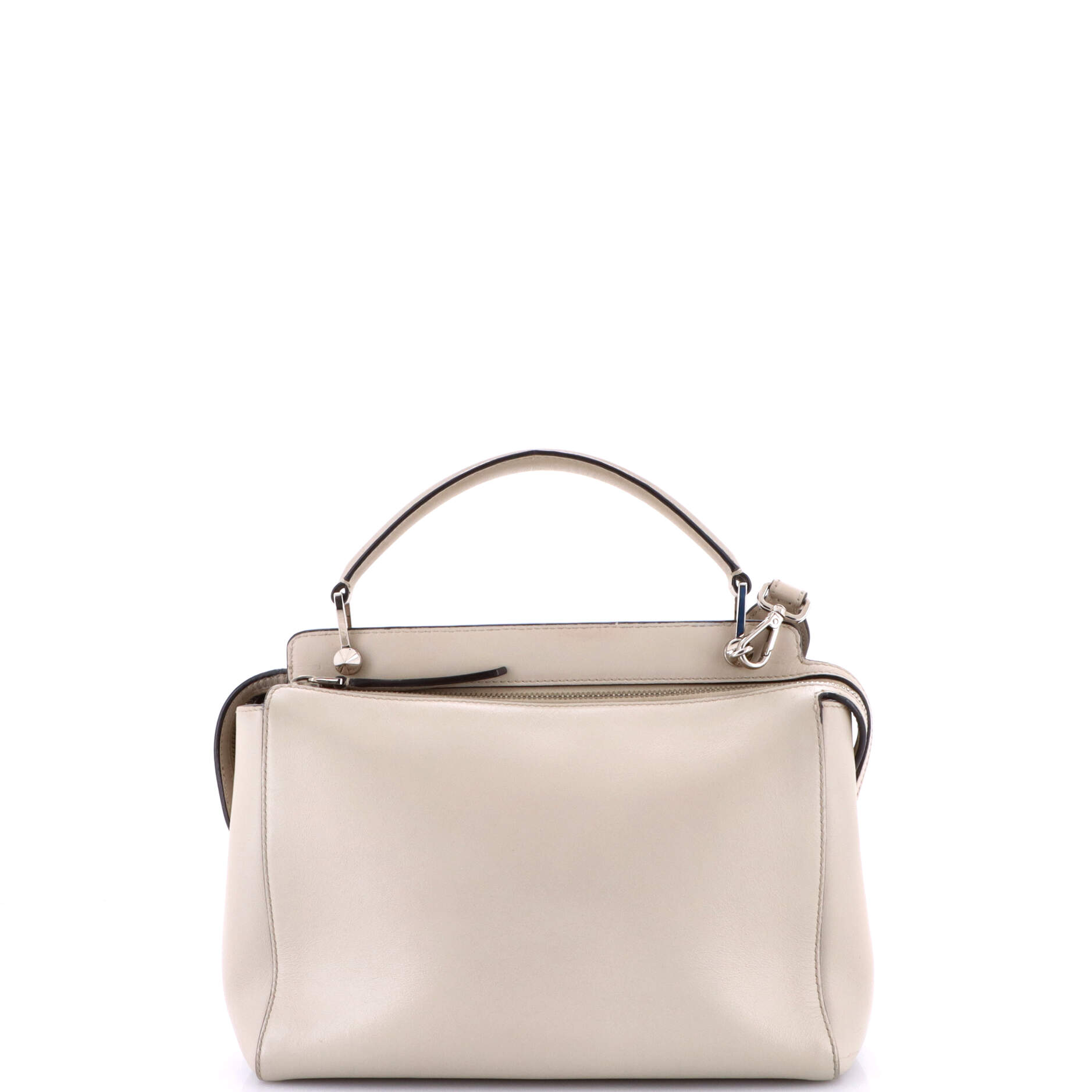Fendi DotCom Convertible Satchel Leather Medium