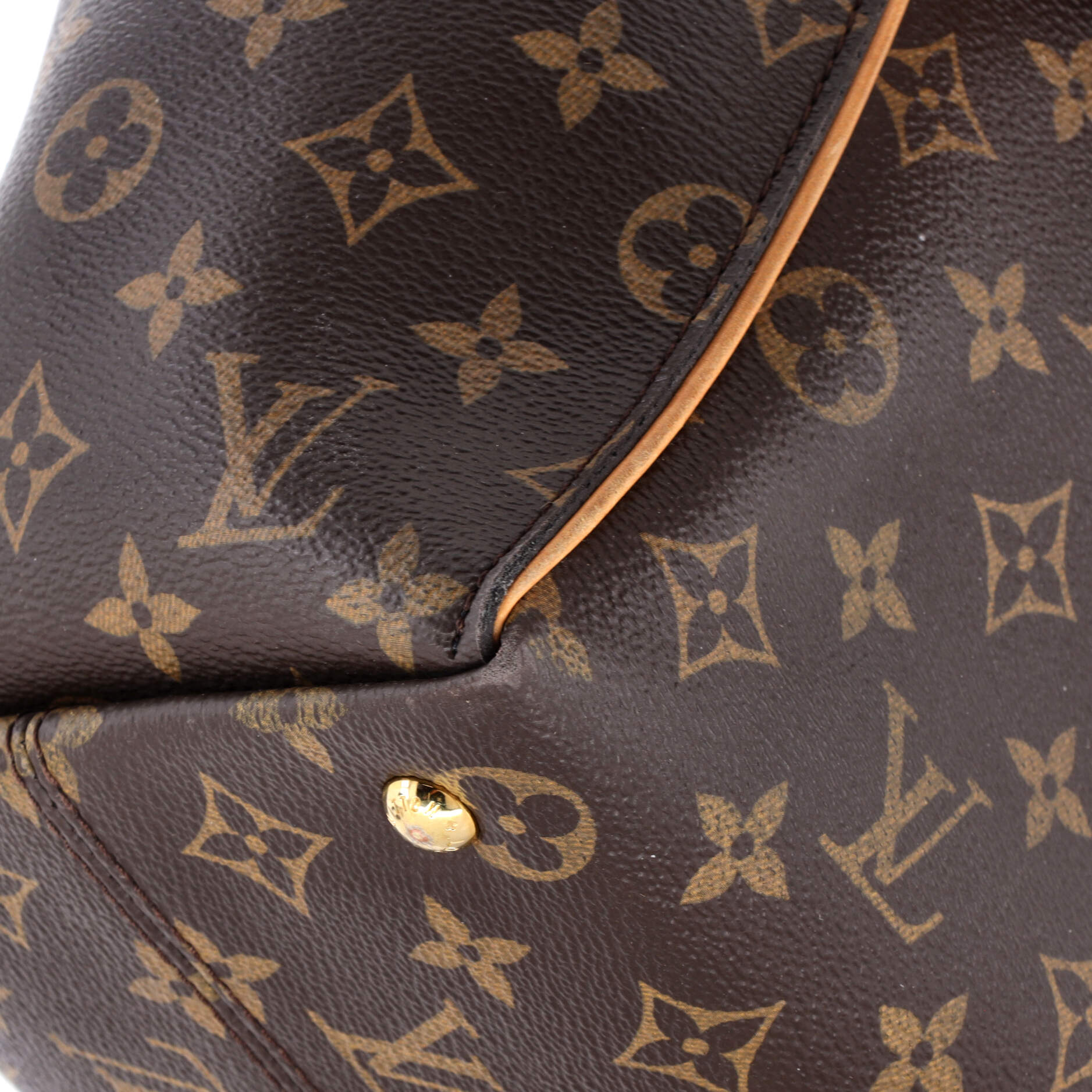 Louis Vuitton Tournelle Tote Monogram Canvas with Leather MM