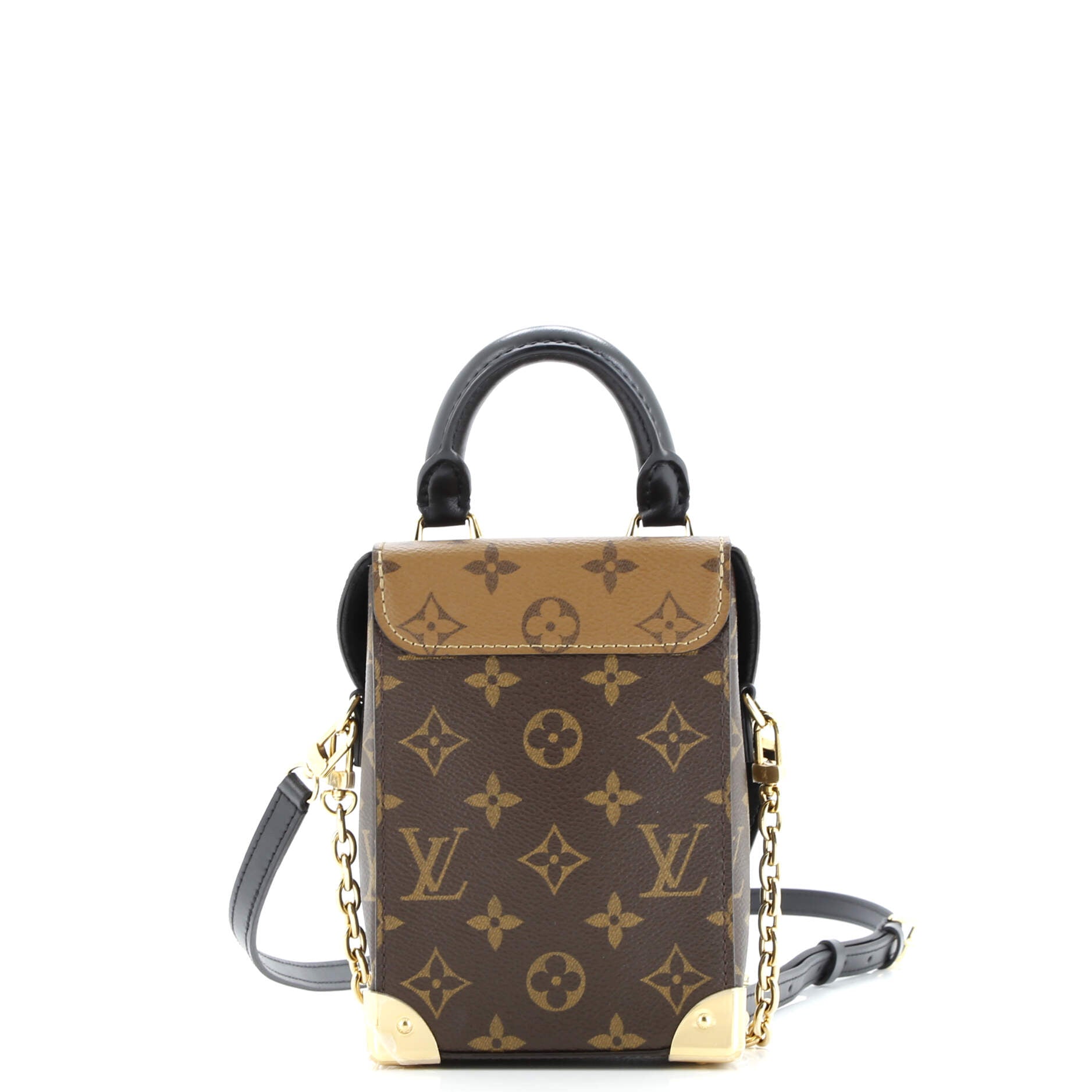 Louis Vuitton Camera Box NM Handbag Studded Reverse Monogram Canvas