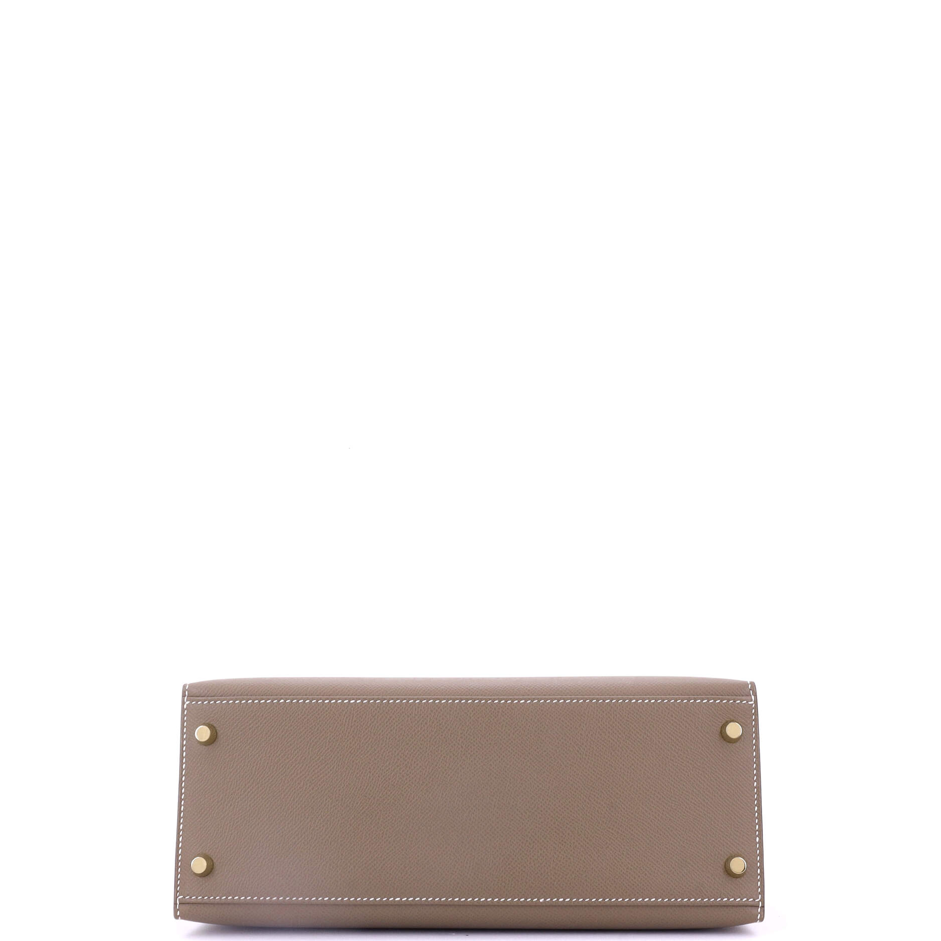 Hermes Kelly Handbag Grey Epsom with Gold Hardware 28