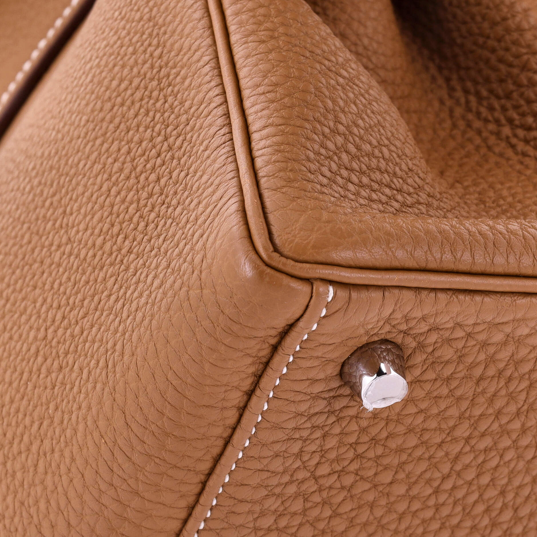 Hermes Kelly Handbag Brown Togo with Palladium Hardware 32