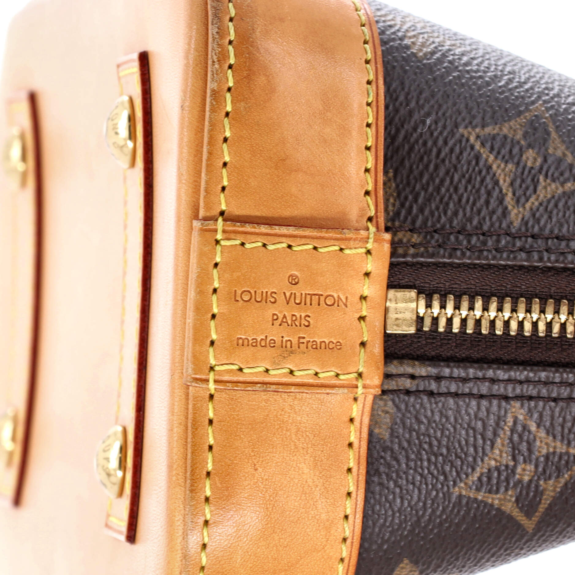 Louis Vuitton Alma Handbag Monogram Canvas BB