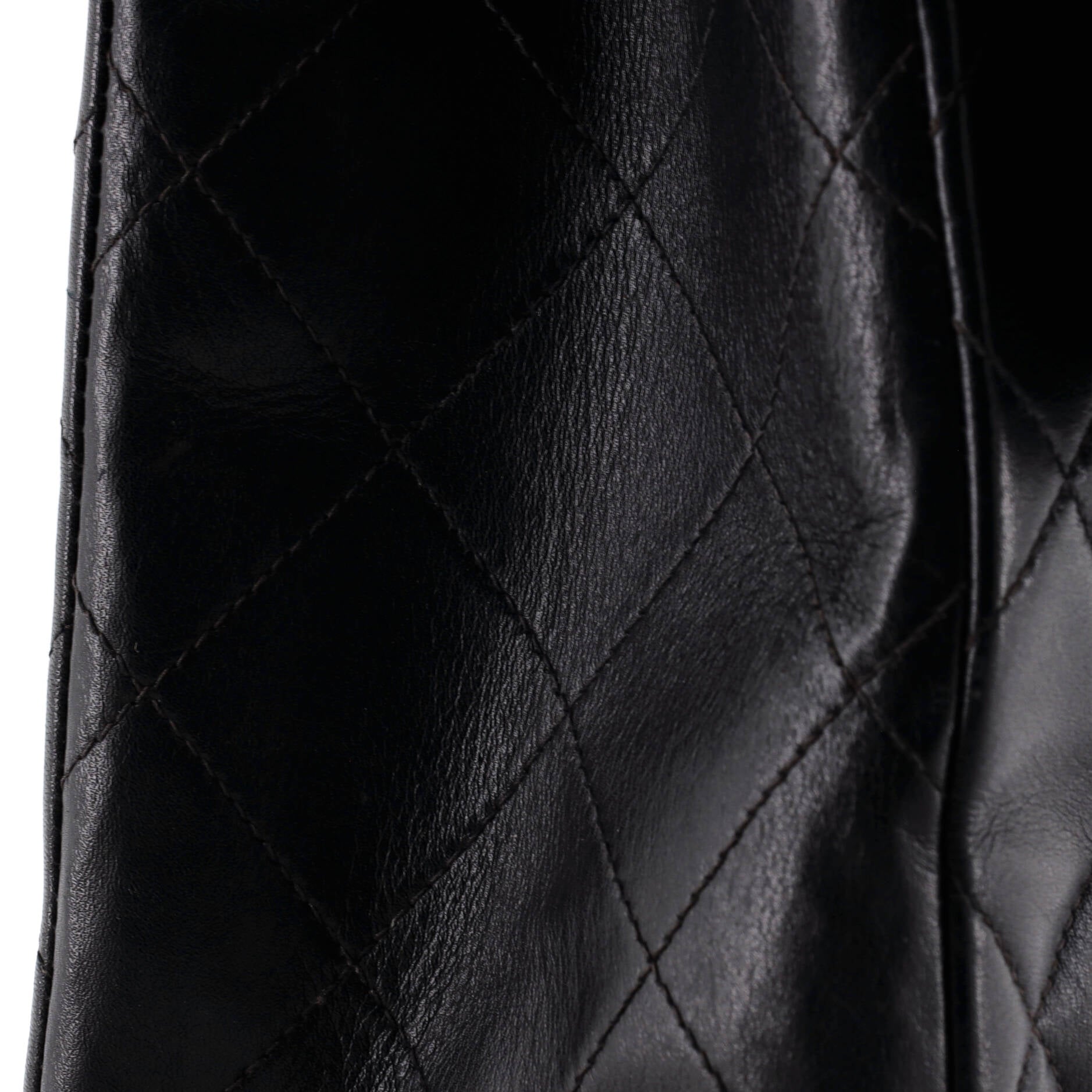 Chanel Vintage Classic Single Flap Bag Quilted Lambskin Maxi