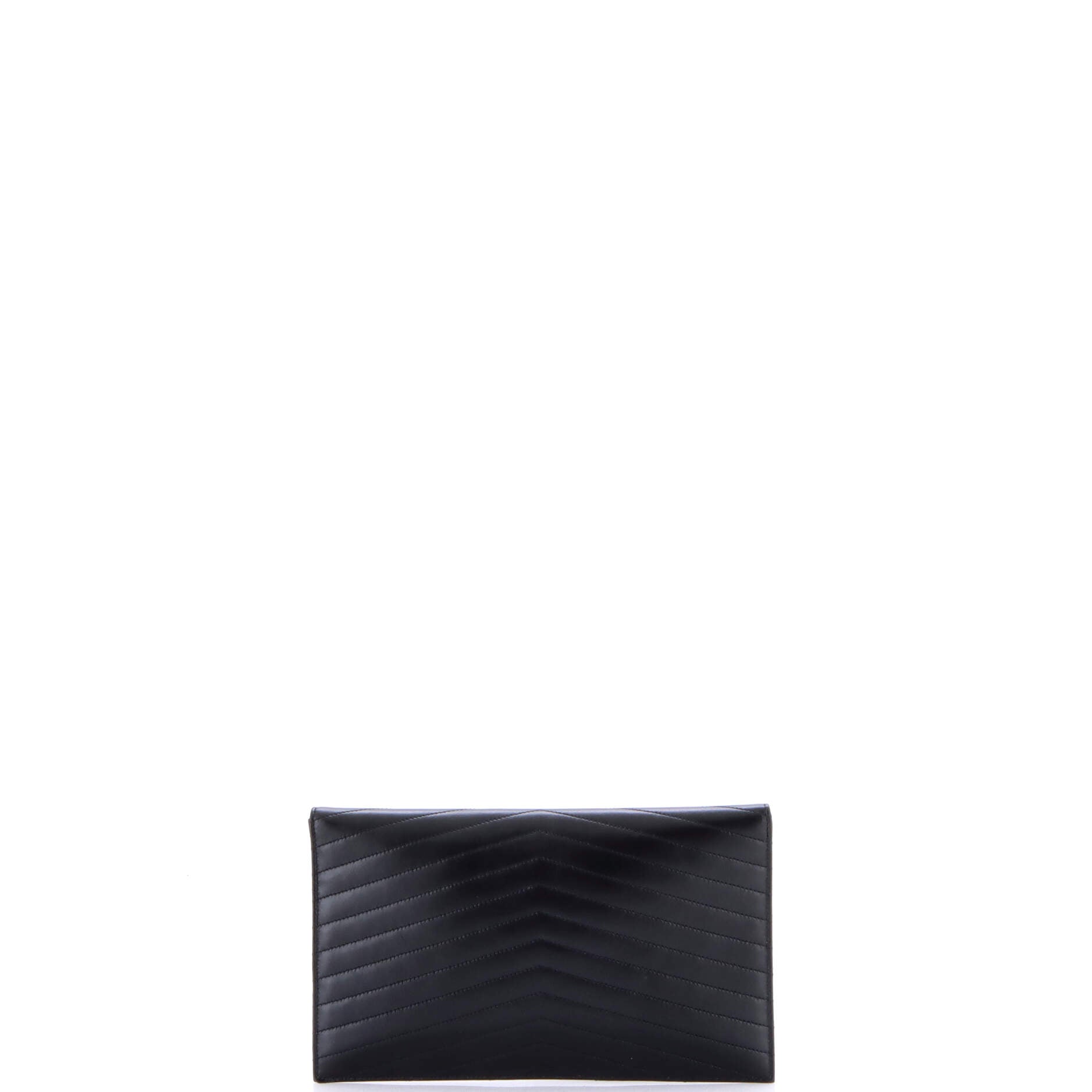 Saint Laurent Uptown Pouch Chevron Leather
