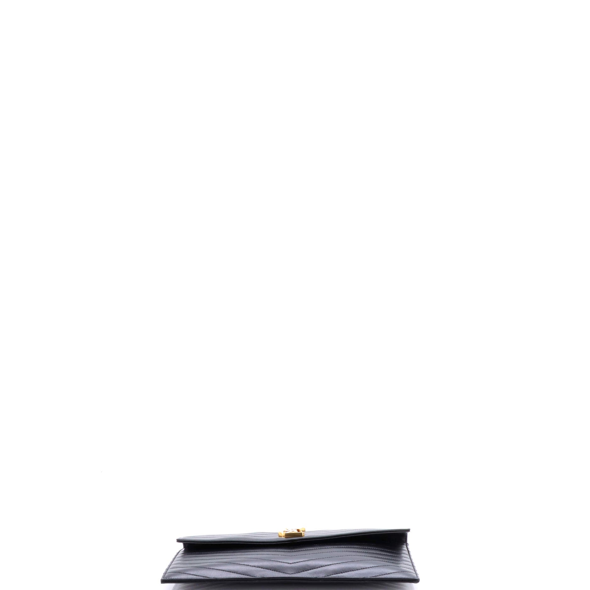 Saint Laurent Uptown Pouch Chevron Leather