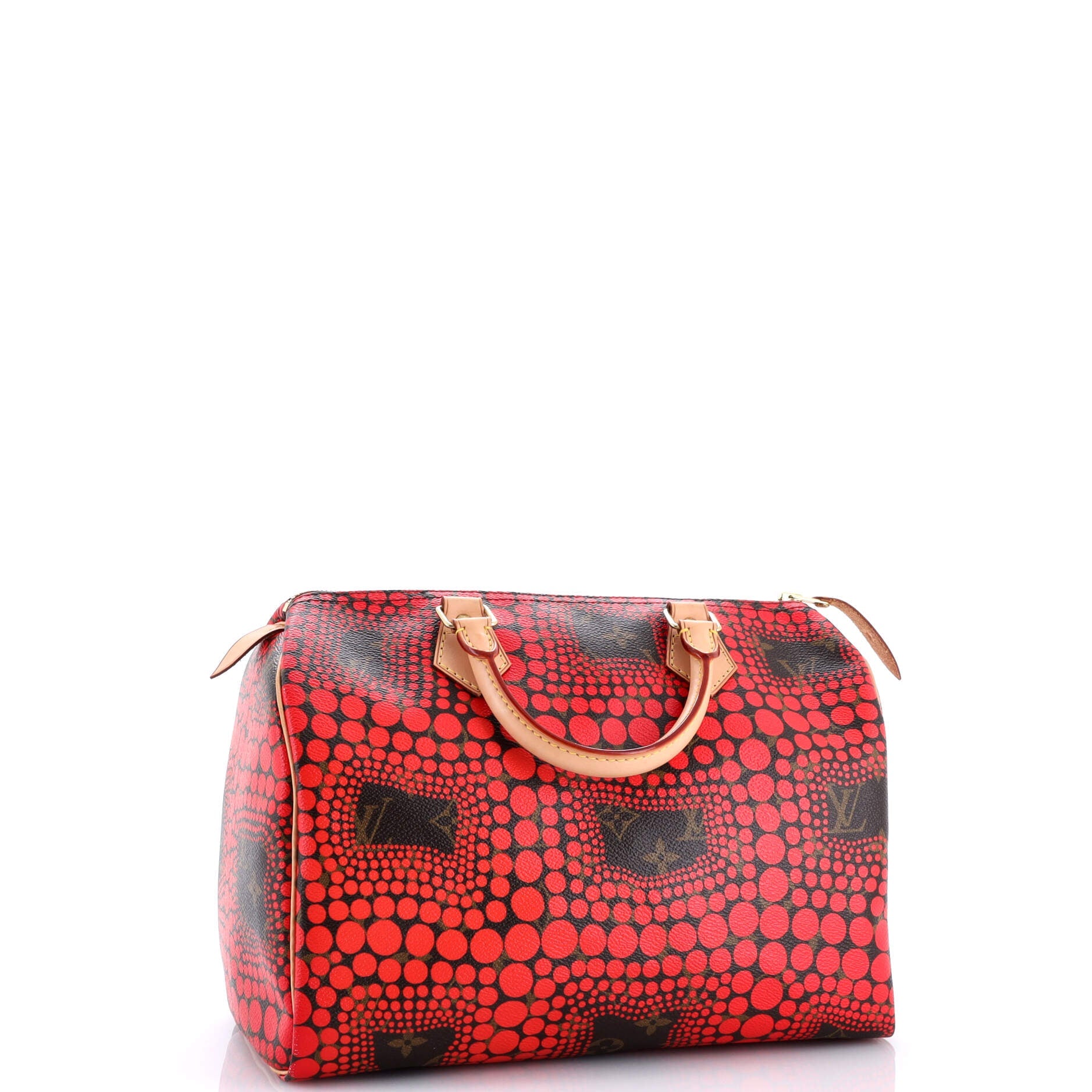 Louis Vuitton Speedy Handbag Limited Edition Kusama Town Monogram Canvas 30