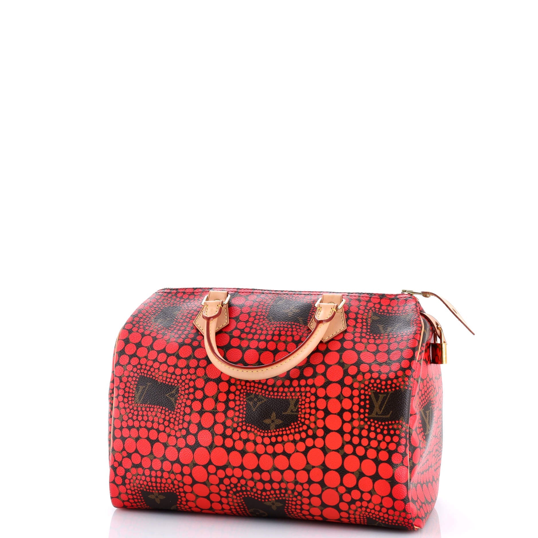 Louis Vuitton Speedy Handbag Limited Edition Kusama Town Monogram Canvas 30