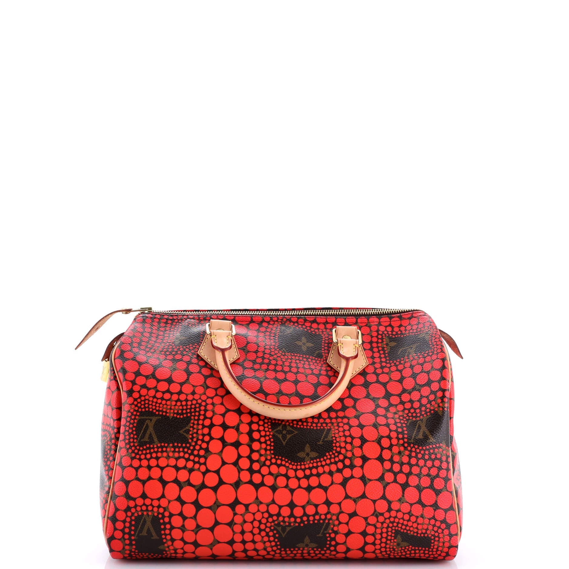 Louis Vuitton Speedy Handbag Limited Edition Kusama Town Monogram Canvas 30
