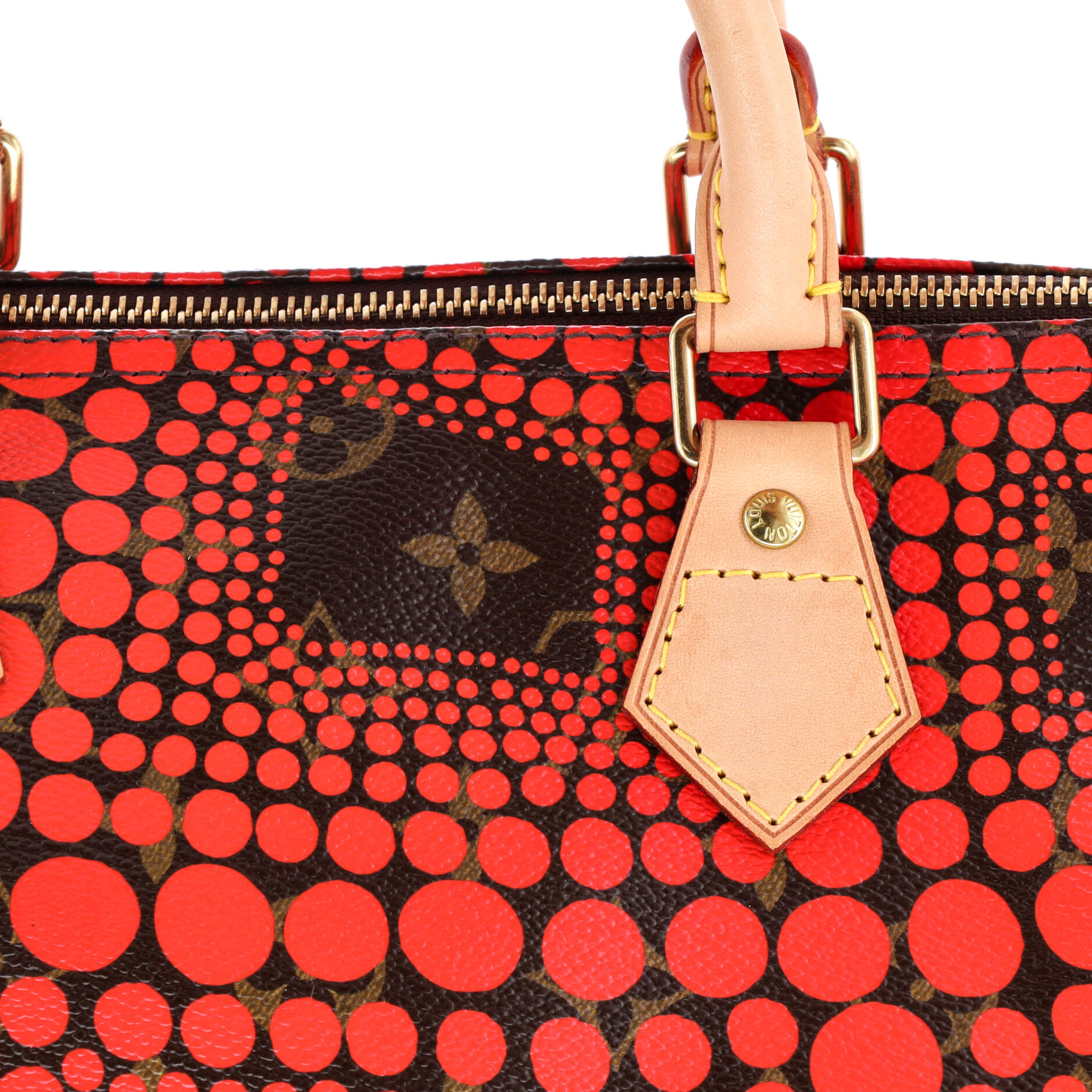 Louis Vuitton Speedy Handbag Limited Edition Kusama Town Monogram Canvas 30