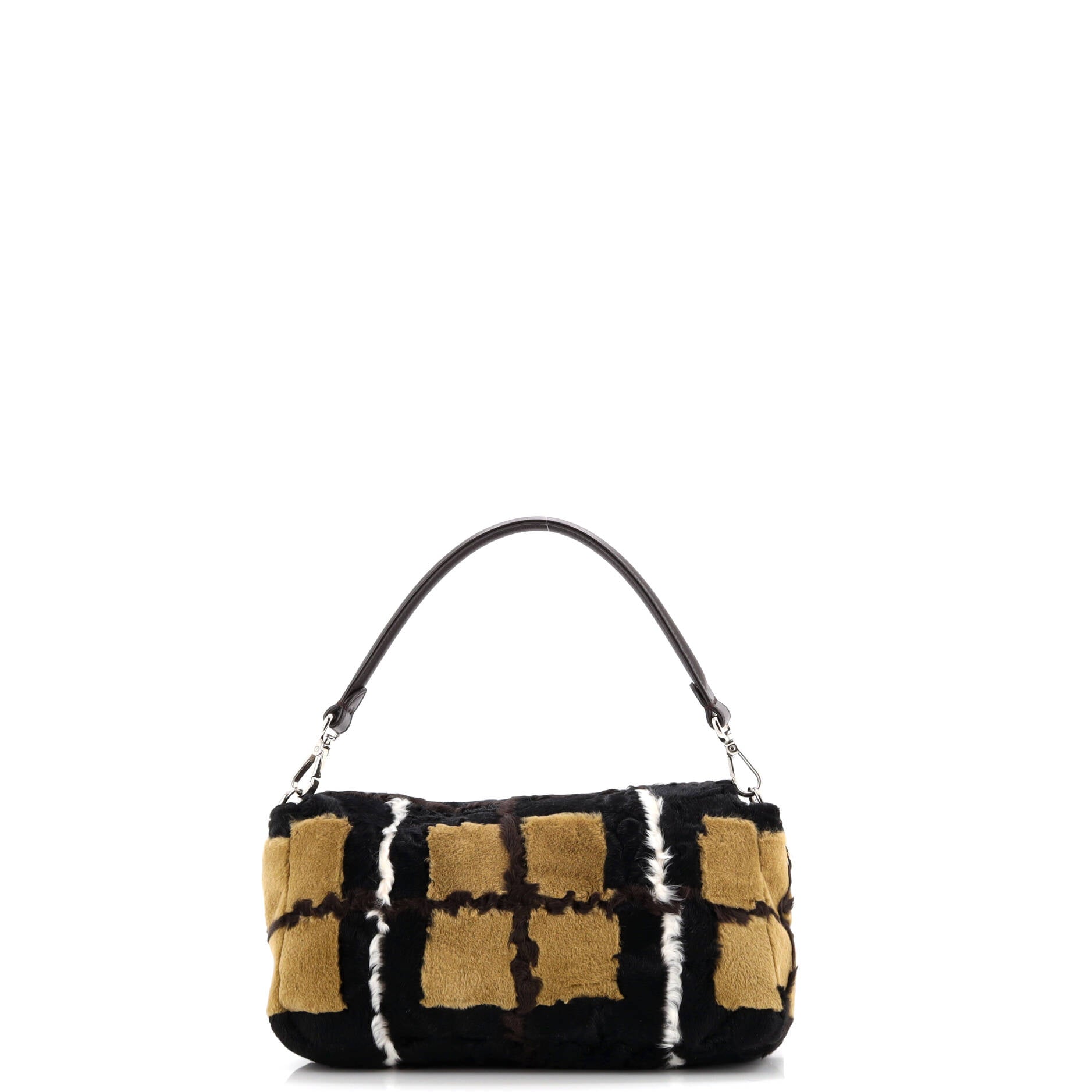 Fendi Baguette NM Bag Mink with Suede and Leather Medium