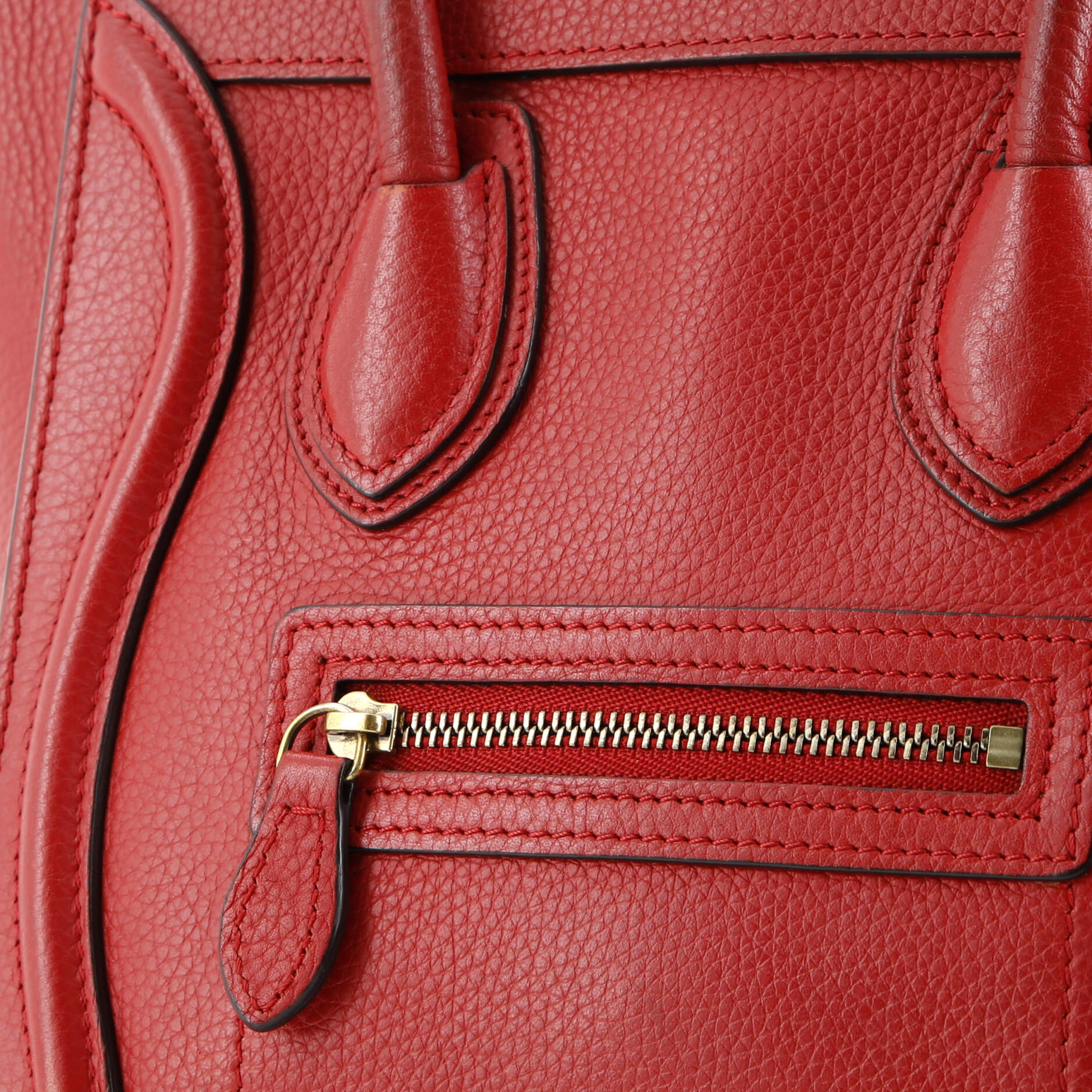 Celine Luggage Bag Grainy Leather Nano