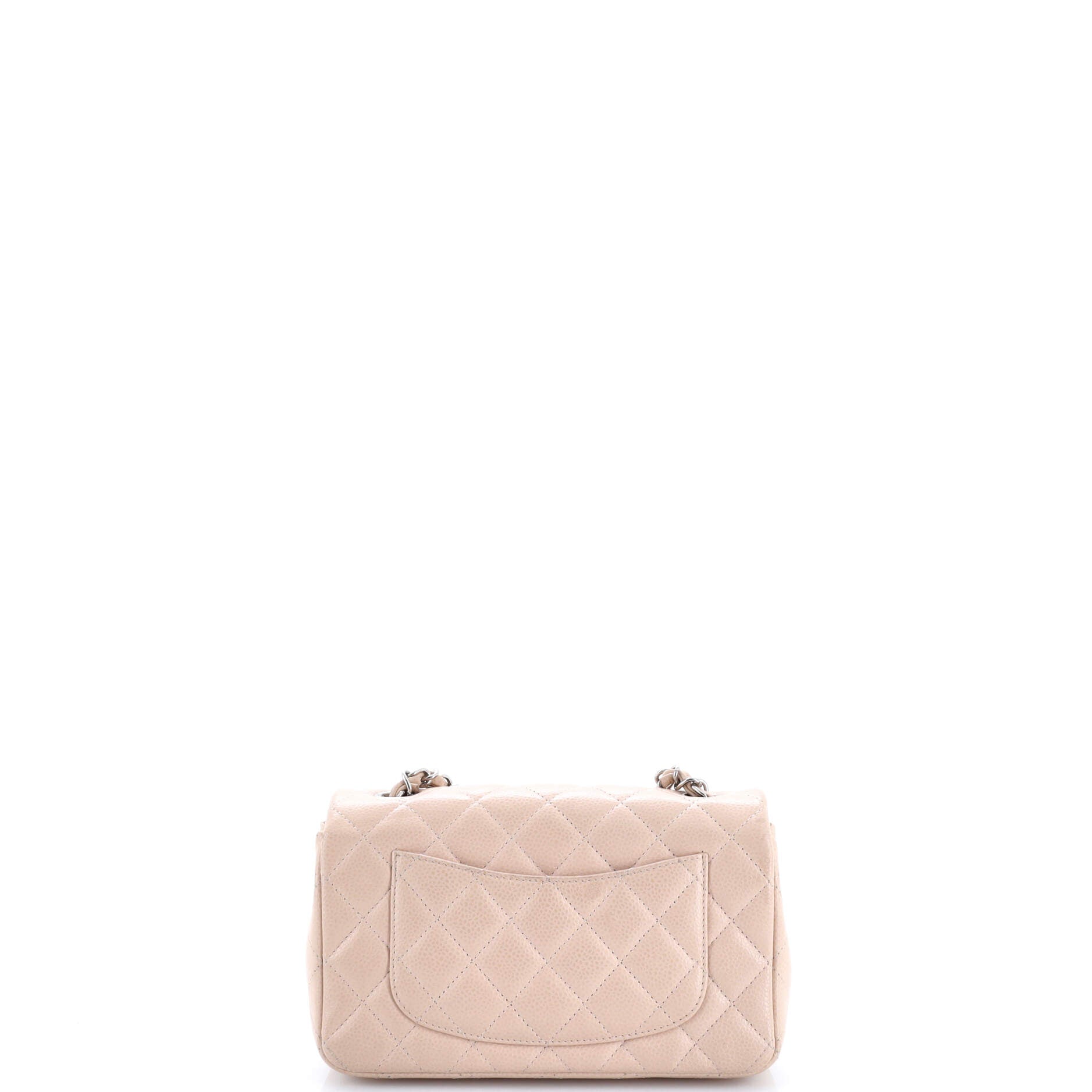 Chanel Classic Single Flap Bag Quilted Caviar Mini