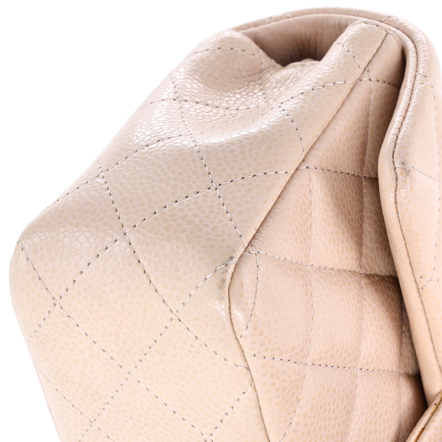 Chanel Classic Single Flap Bag Quilted Caviar Mini