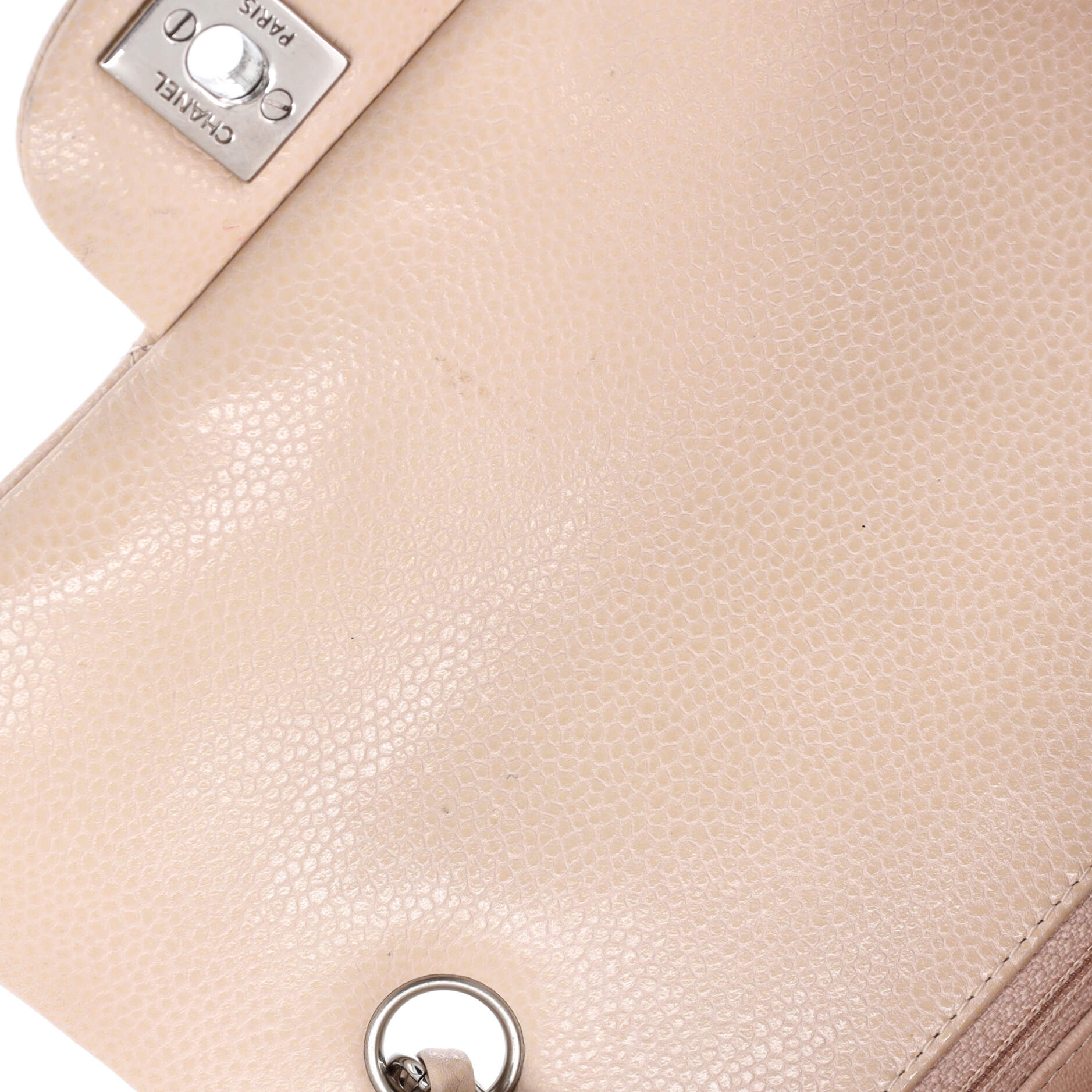 Chanel Classic Single Flap Bag Quilted Caviar Mini