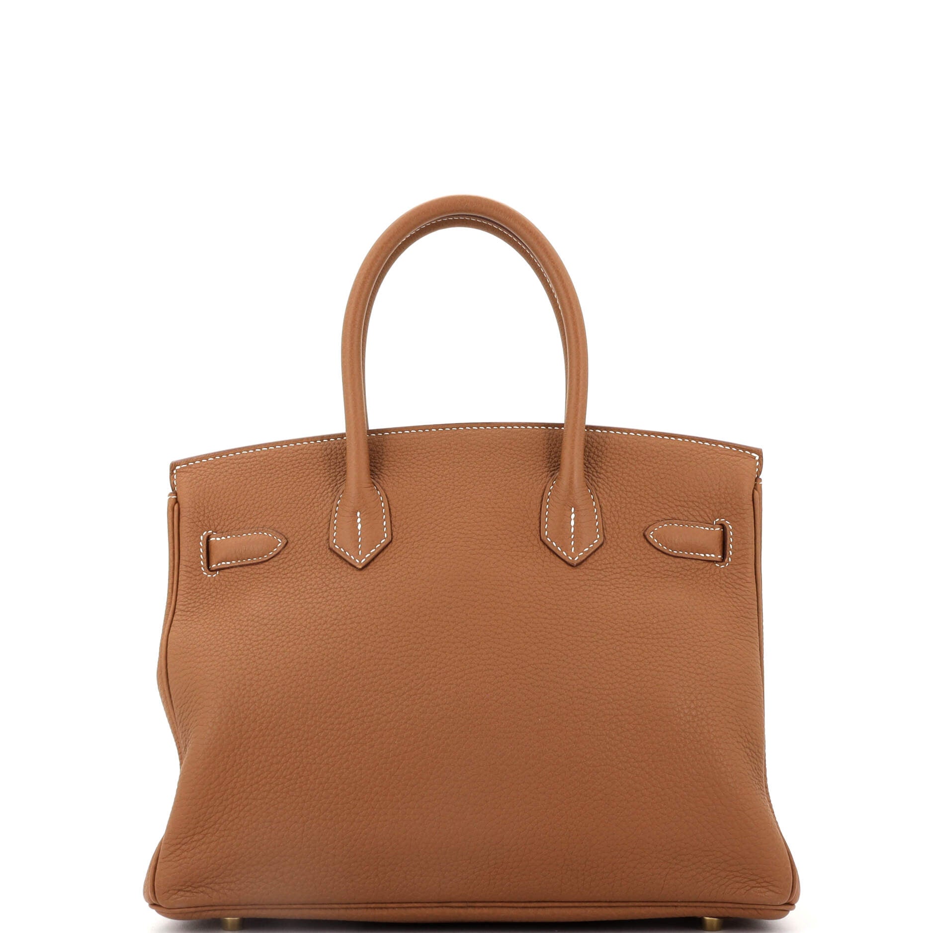 Hermes Birkin Handbag Brown Togo with Gold Hardware 30