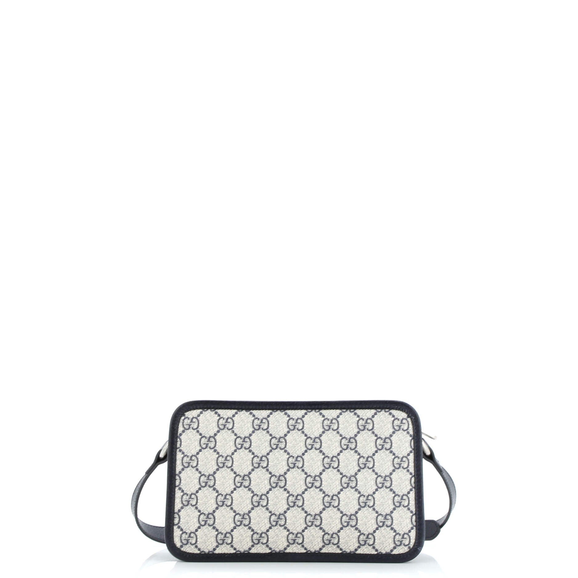 Gucci Interlocking G Patch Camera Bag GG Coated Canvas Mini