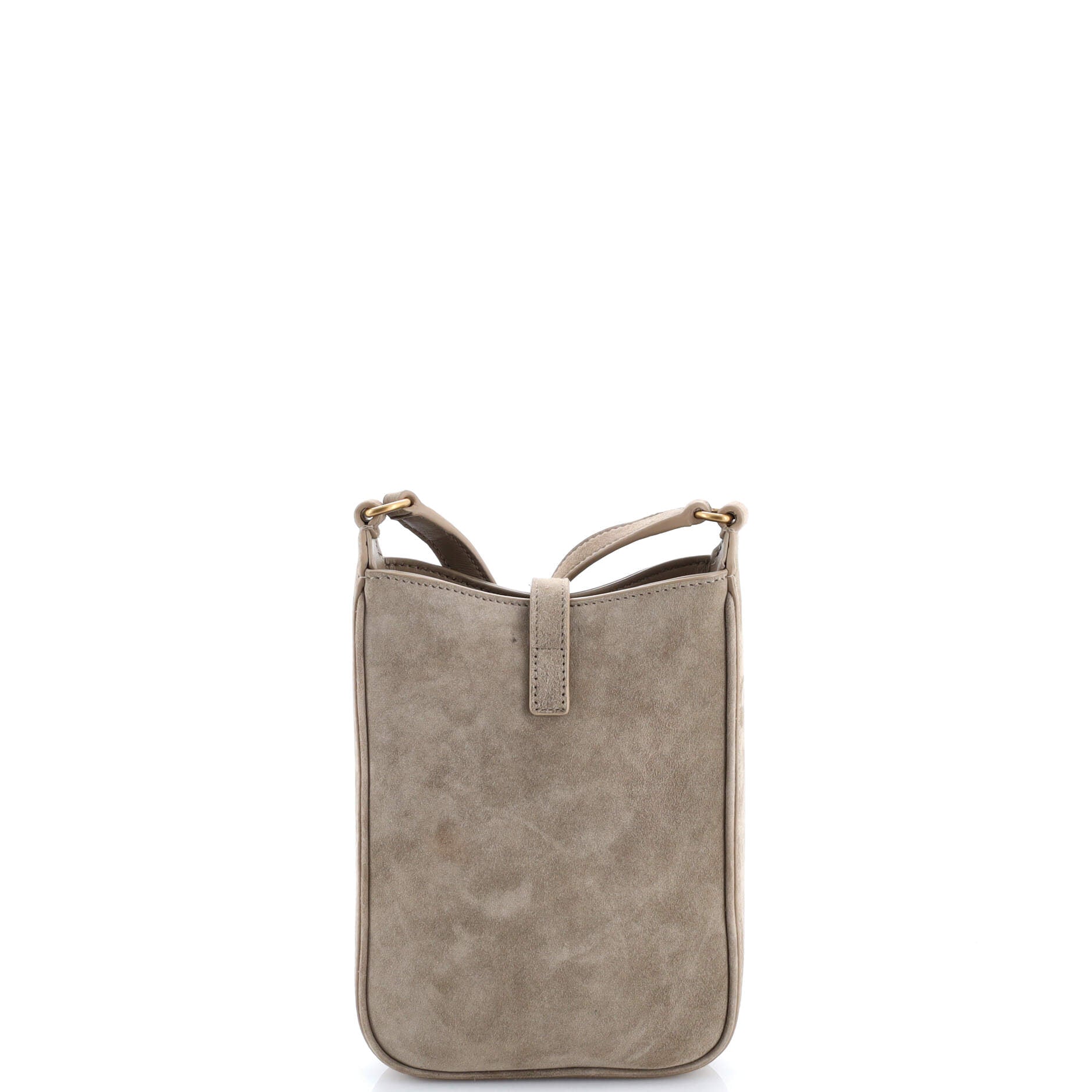 Saint Laurent Le 5 a 7 Vertical Shoulder Bag Suede Mini