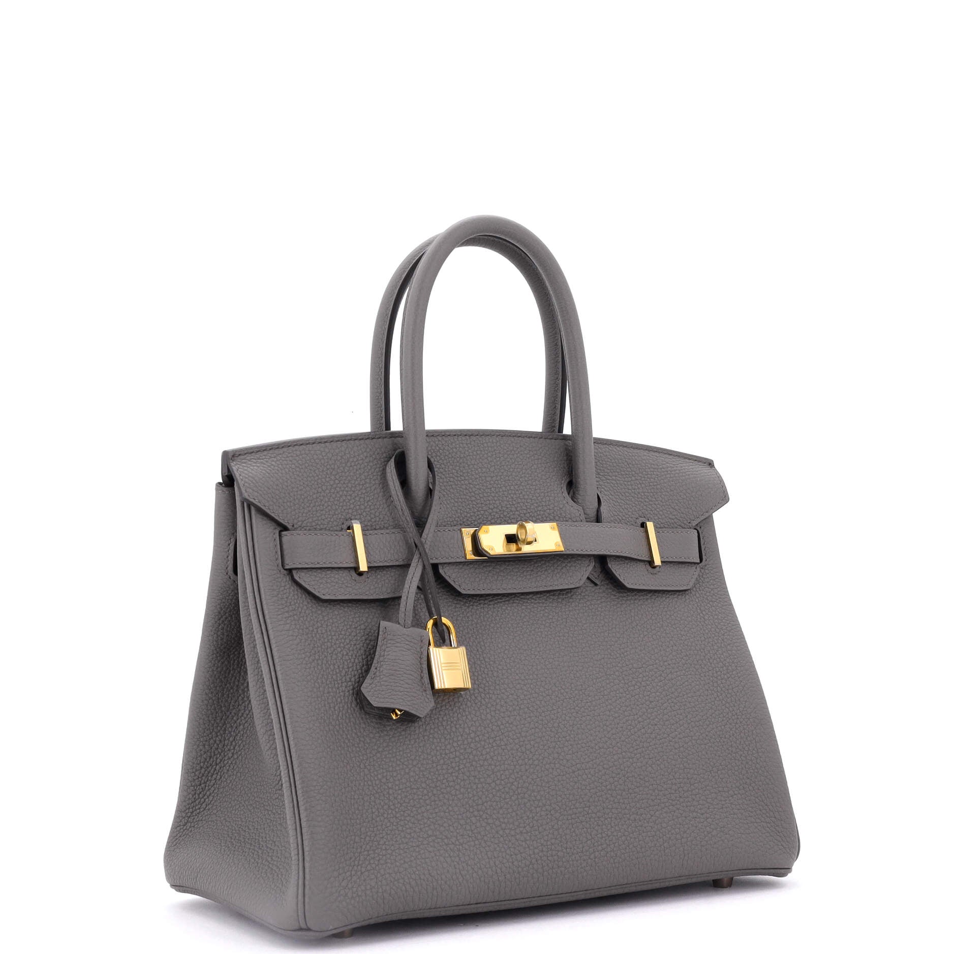 Hermes Birkin Handbag Grey Togo with Rose Gold Hardware 30