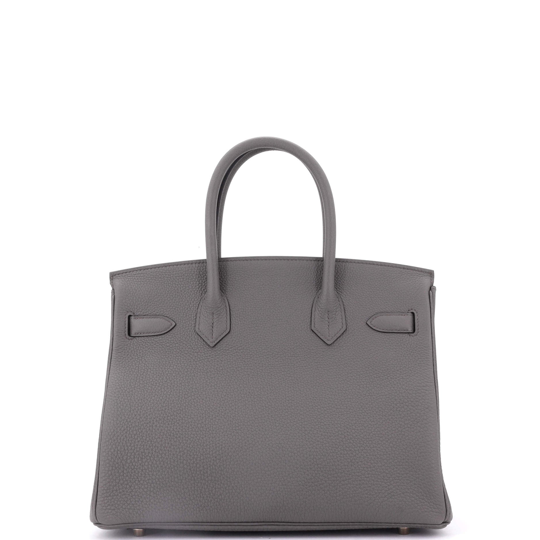 Hermes Birkin Handbag Grey Togo with Rose Gold Hardware 30