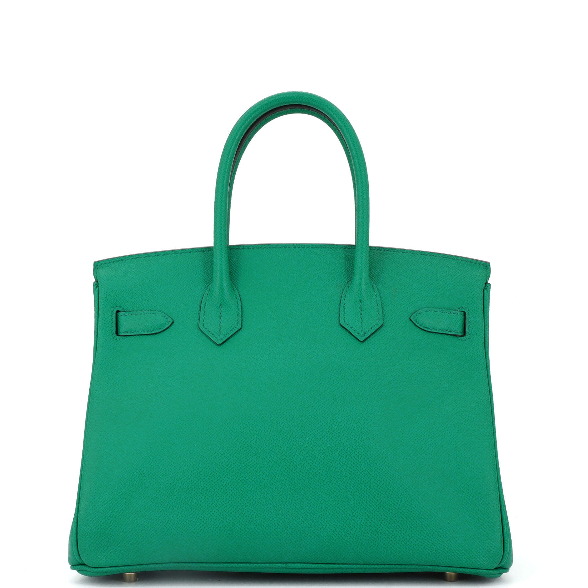 Hermes Birkin Handbag Green Epsom with Gold Hardware 30