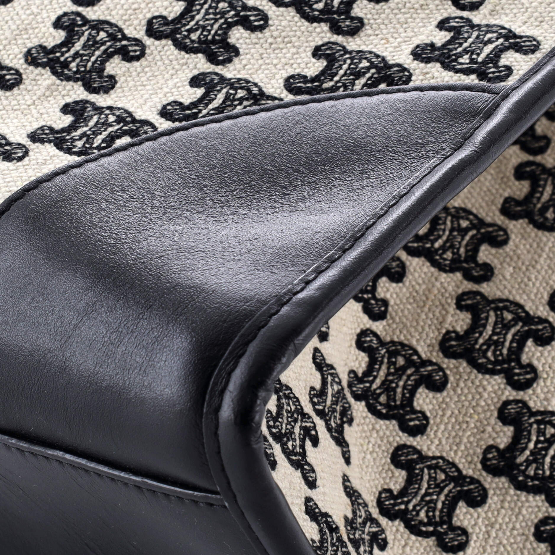 Celine Horizontal Cabas Tote Triomphe Canvas