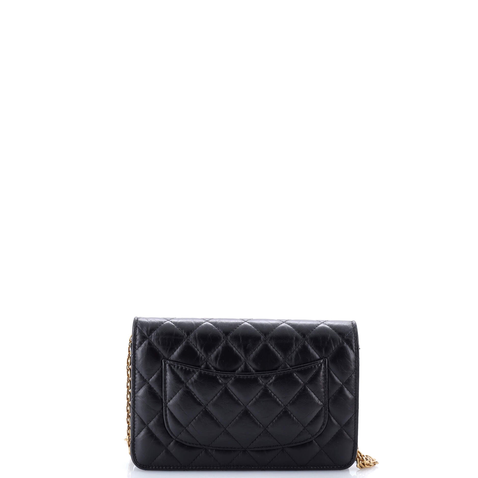 Chanel Reissue 2.55 Wallet on Chain Quilted Aged Calfskin