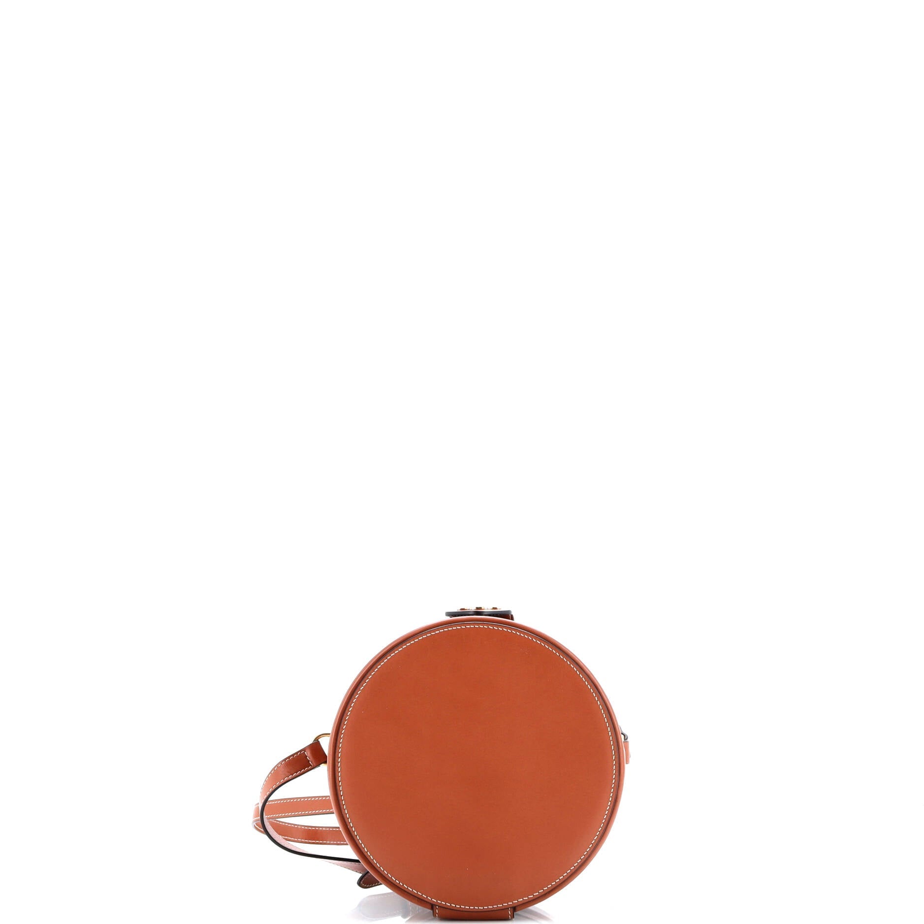 Celine Tambour Bag Triomphe Coated Canvas Medium