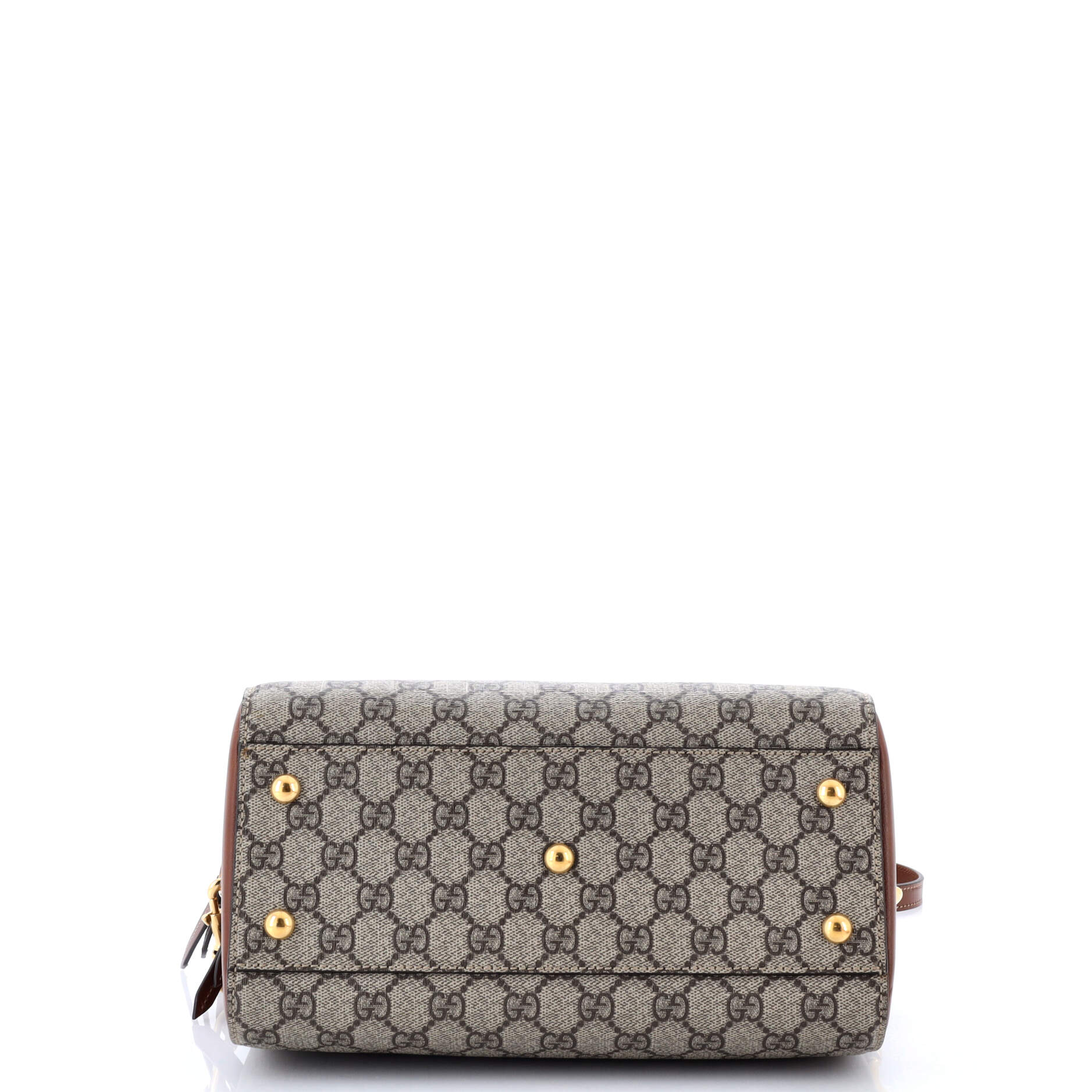 Gucci Convertible Boston Bag GG Coated Canvas and Leather Small