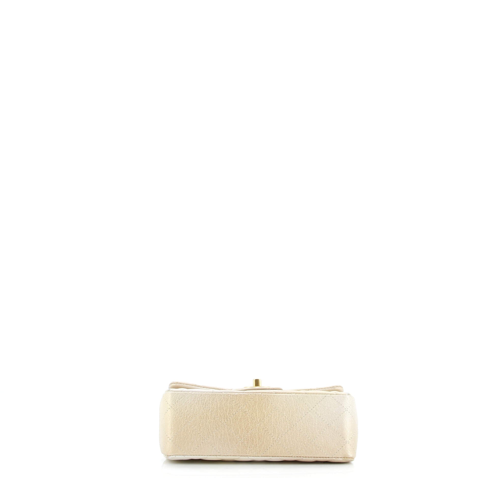 Chanel Classic Single Flap Bag Quilted Ombre Metallic Goatskin Mini