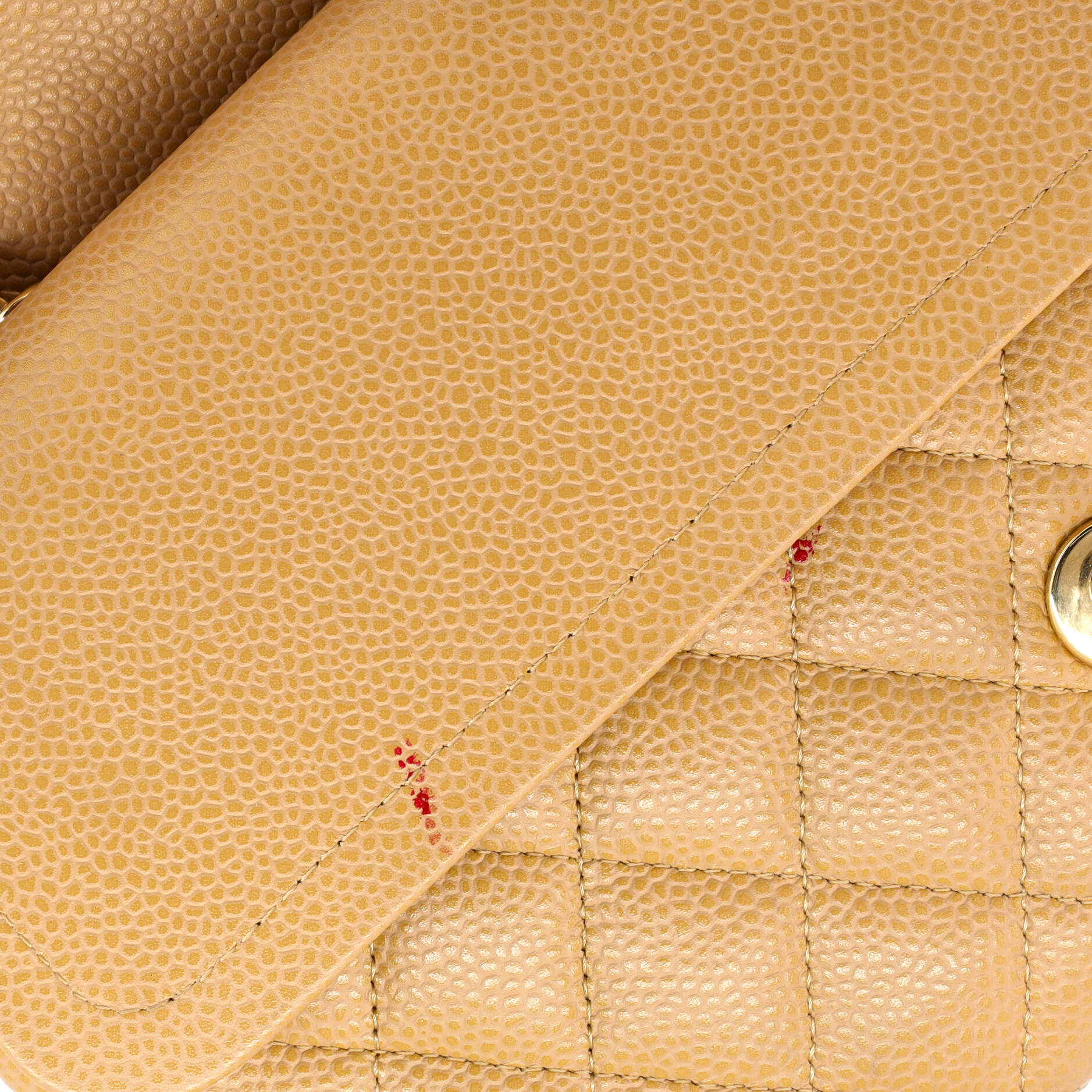 Chanel Vintage Classic Double Flap Bag Quilted Caviar Medium