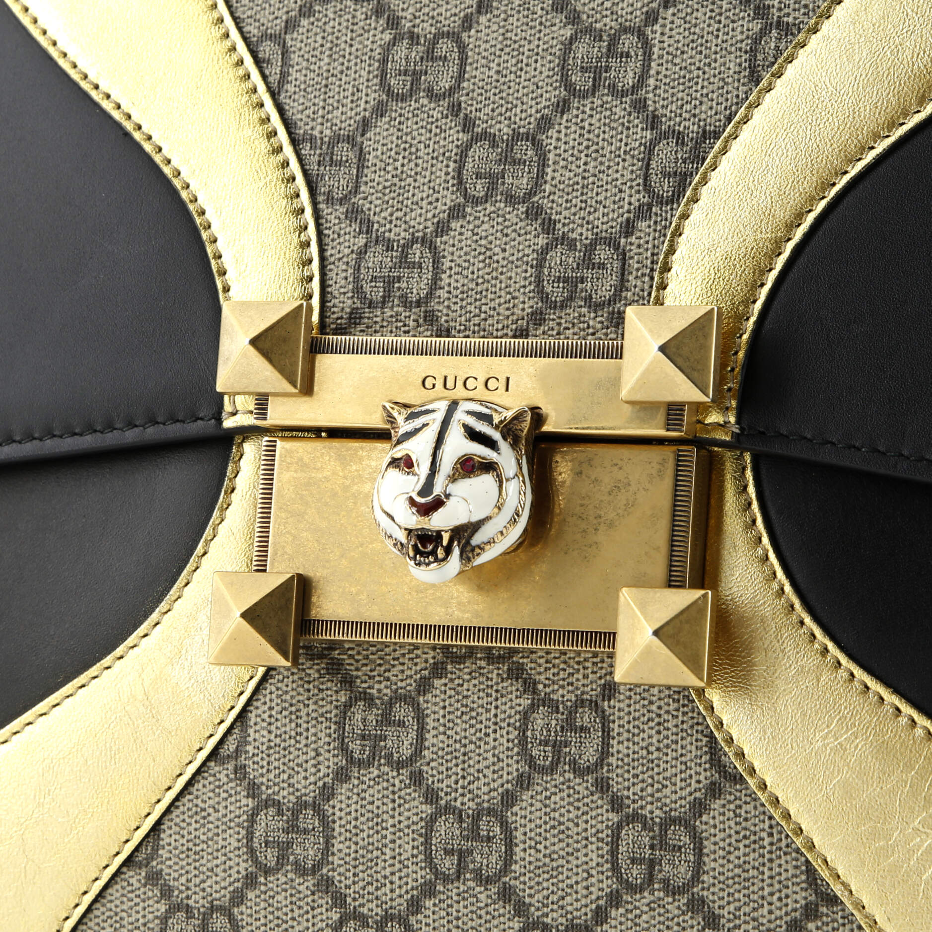 Gucci Osiride Top Handle Bag GG Coated Canvas and Leather Medium