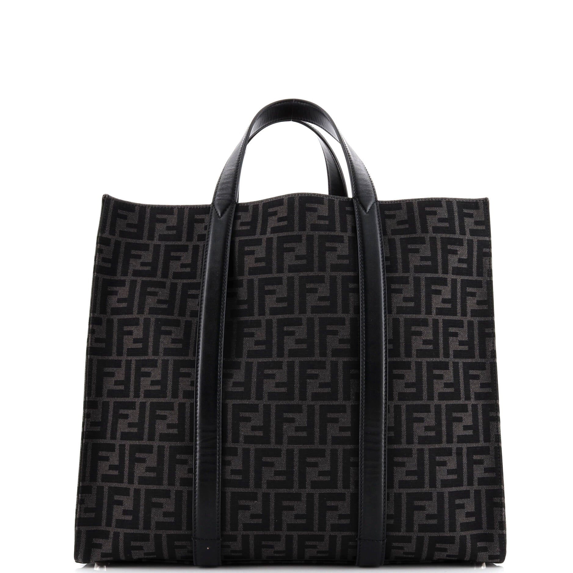 Fendi Shopper Tote Zucca Canvas Large