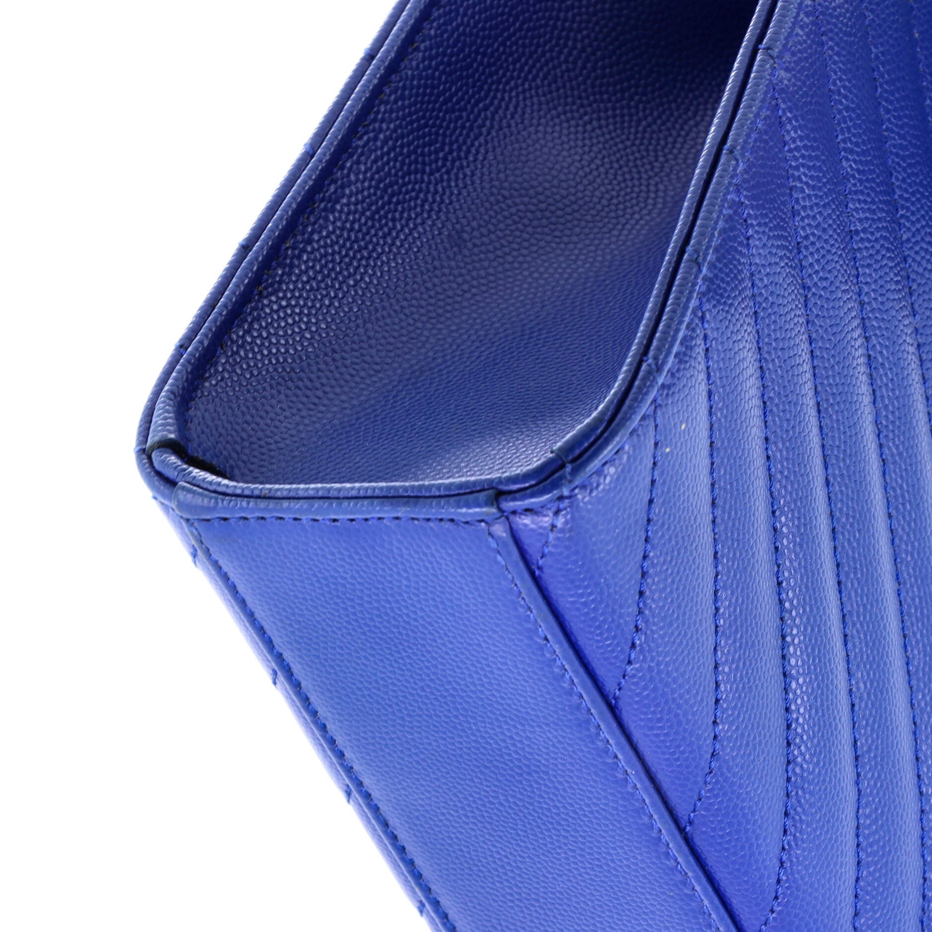 Saint Laurent Classic Monogram Envelope Satchel Matelasse Chevron Leather Large