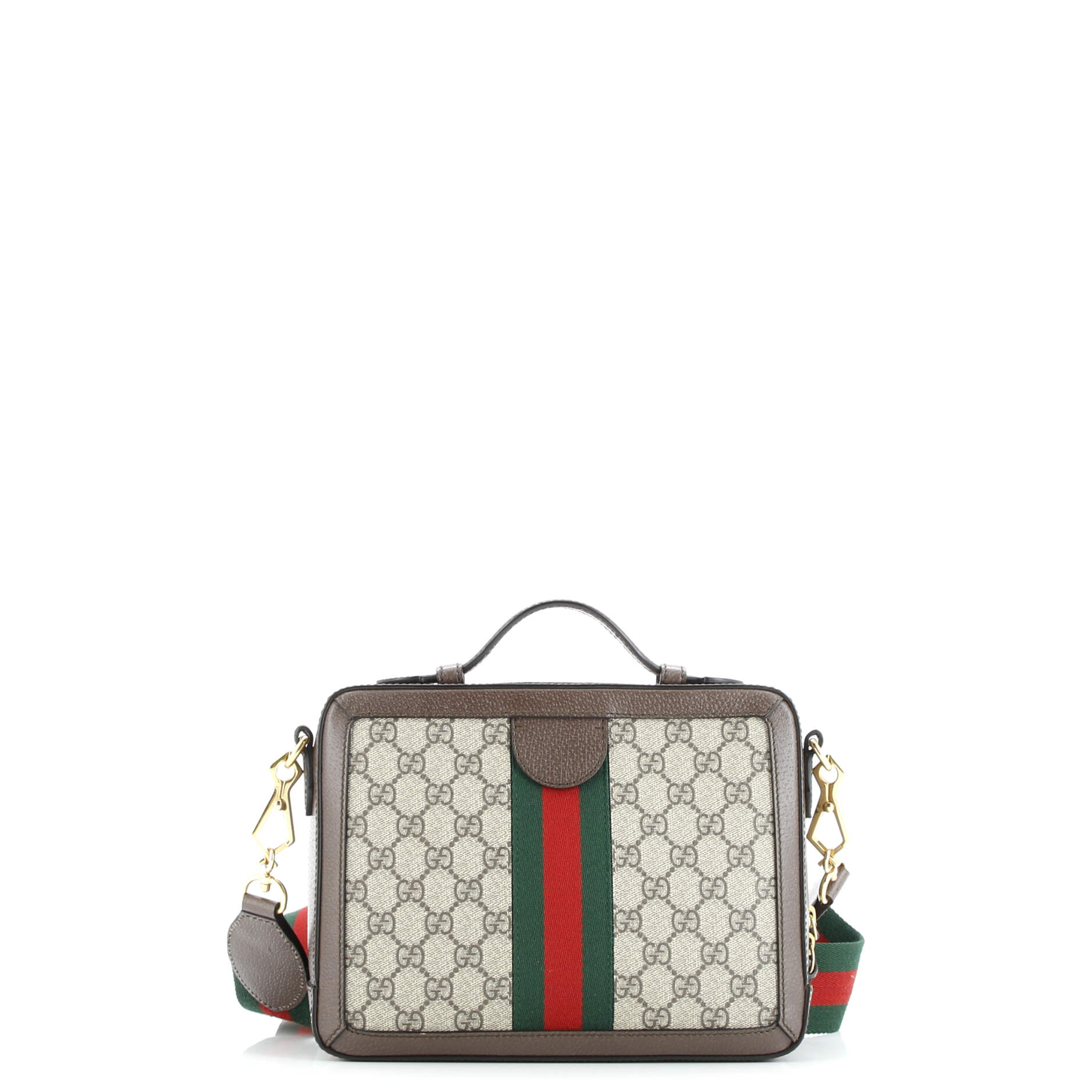 Gucci Ophidia Zip Around Camera Bag GG Coated Canvas Small