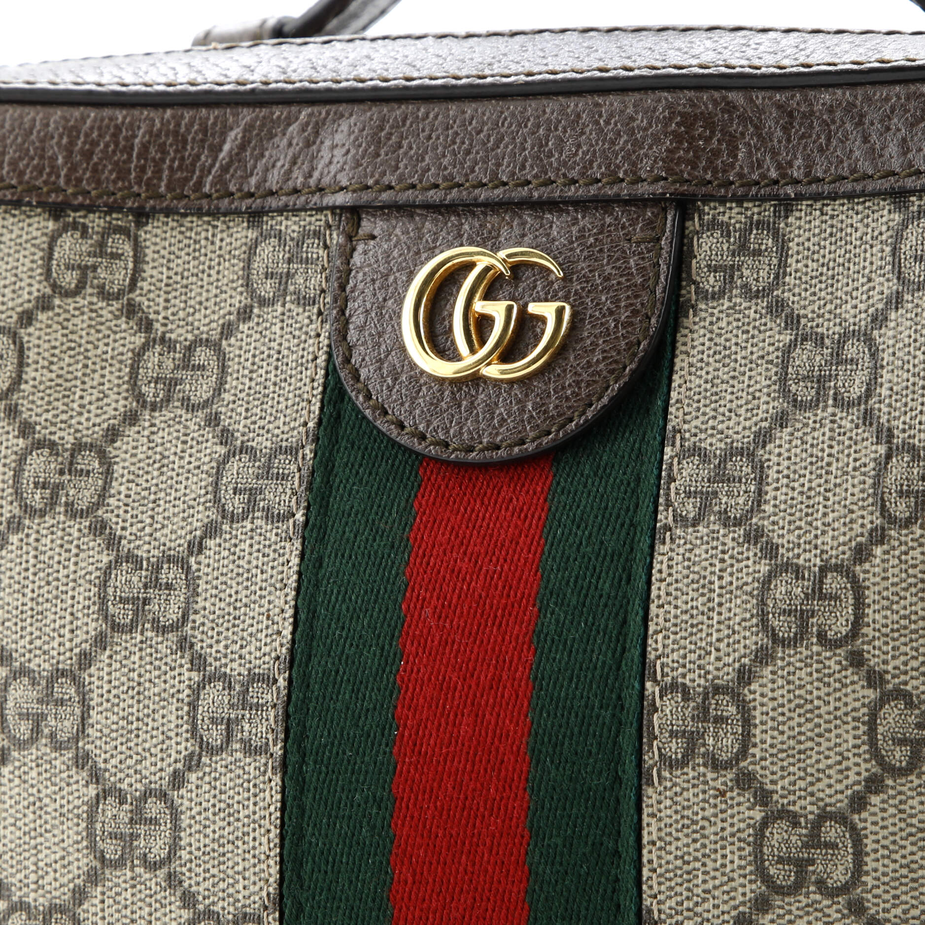 Gucci Ophidia Zip Around Camera Bag GG Coated Canvas Small