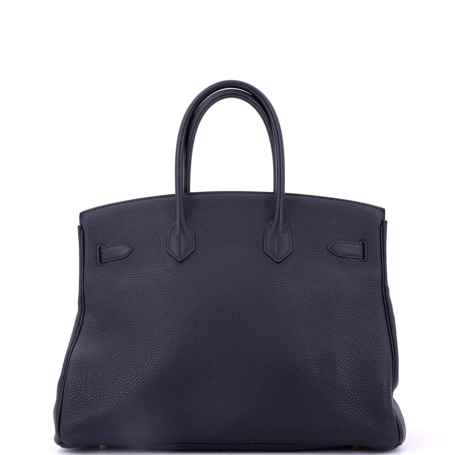 Hermes Birkin Handbag Blue Togo with Gold Hardware 35
