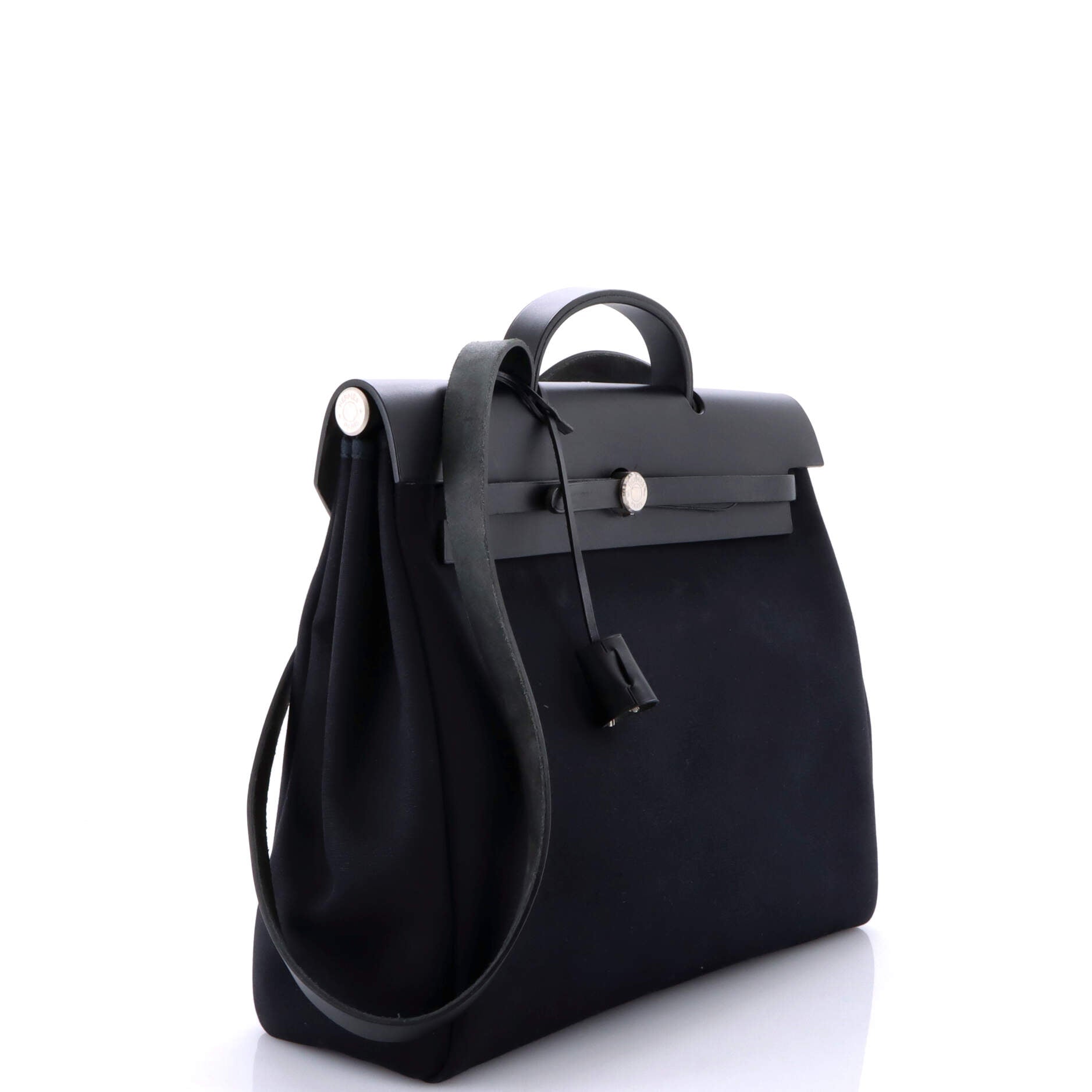 Hermes Herbag Toile and Leather MM