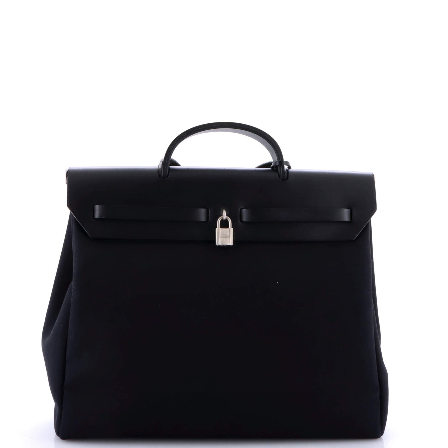 Hermes Herbag Toile and Leather MM