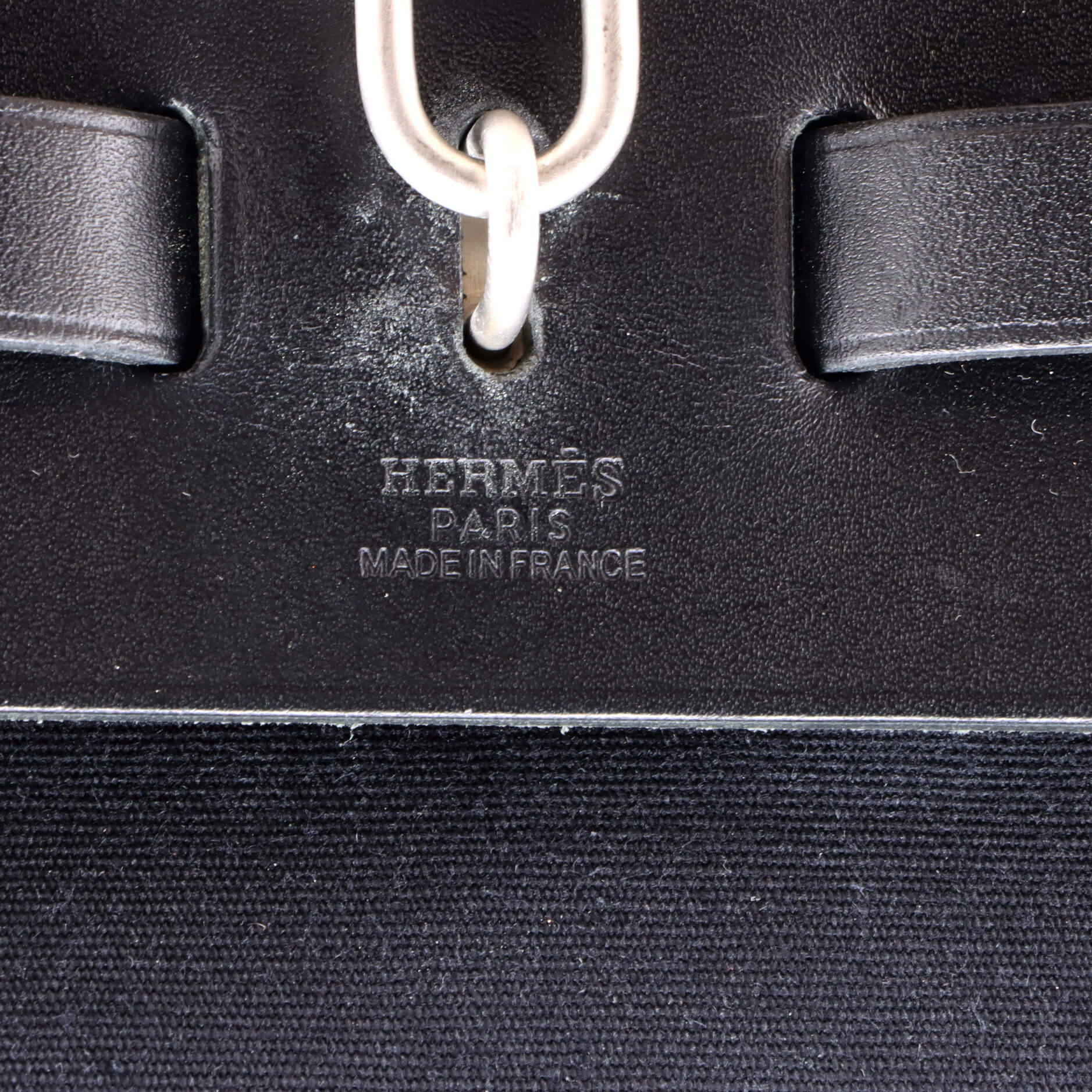 Hermes Herbag Toile and Leather MM