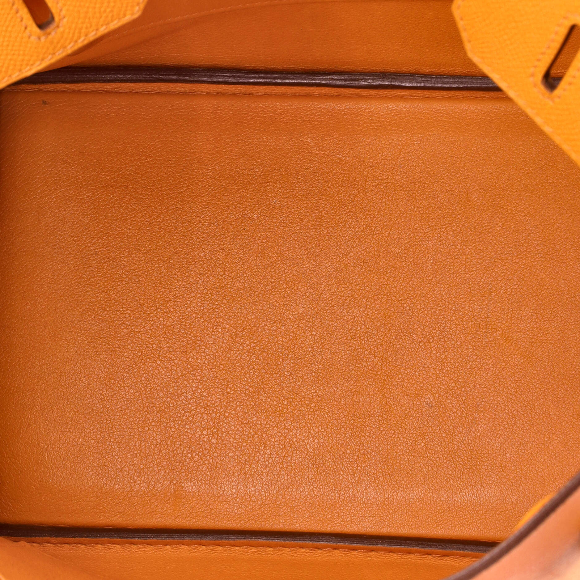 Hermes Birkin Handbag Orange Epsom with Palladium Hardware 30
