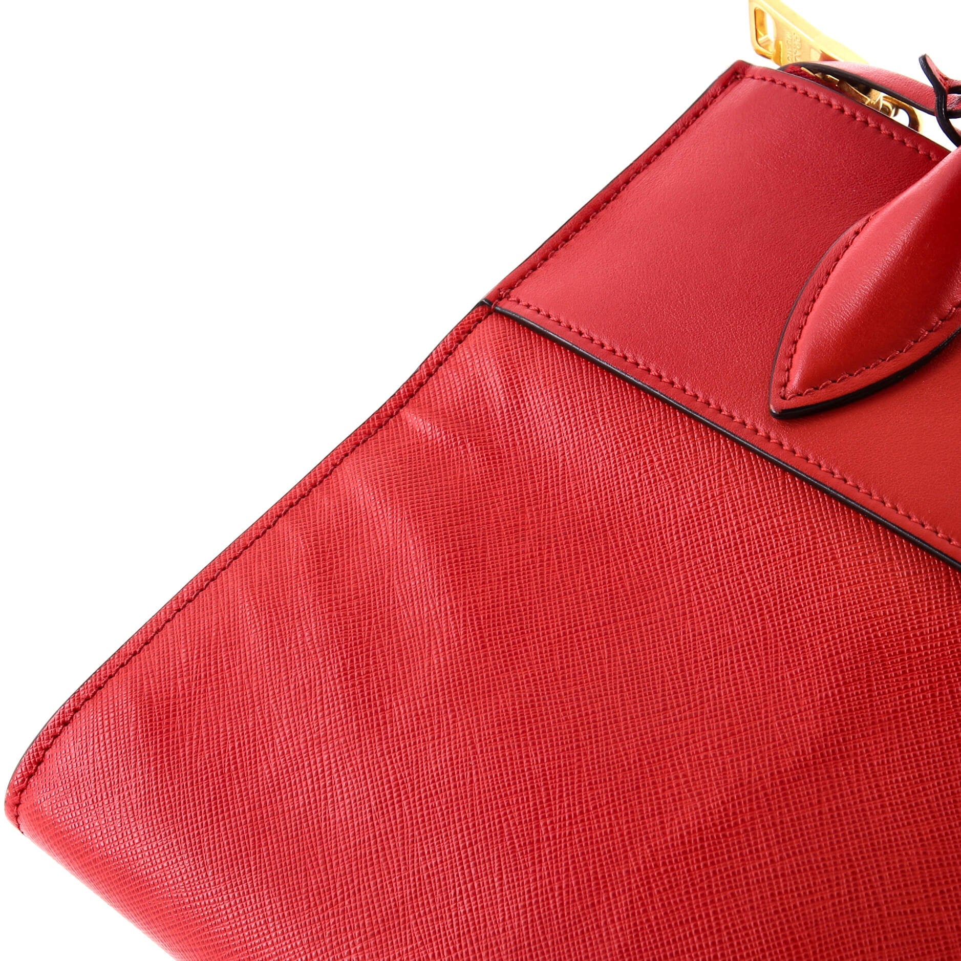 Prada Paradigme Tote Saffiano with City Calf Small