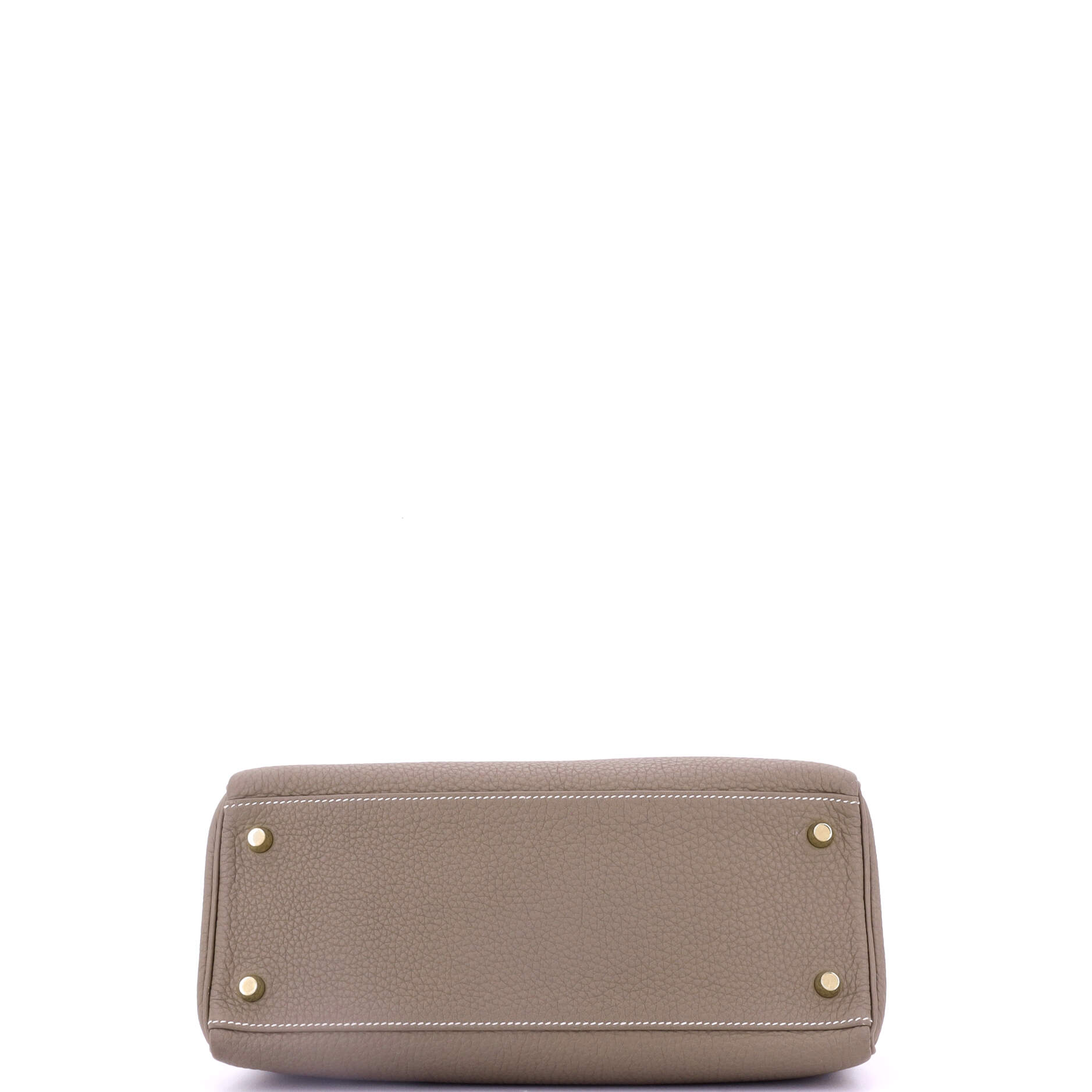 Hermes Kelly Handbag Grey Togo with Gold Hardware 28