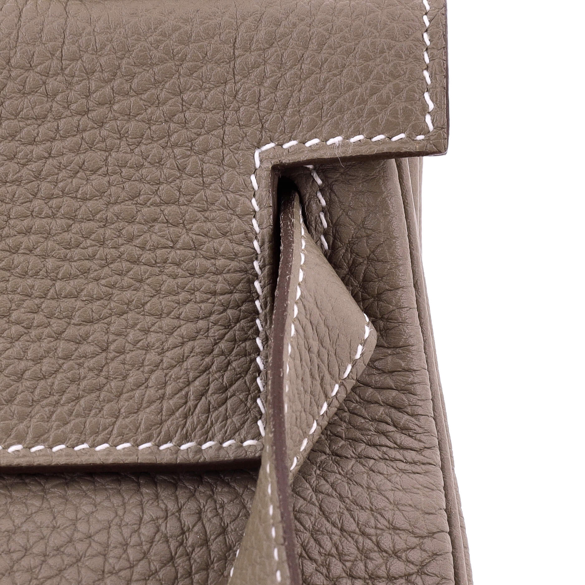 Hermes Kelly Handbag Grey Togo with Gold Hardware 28