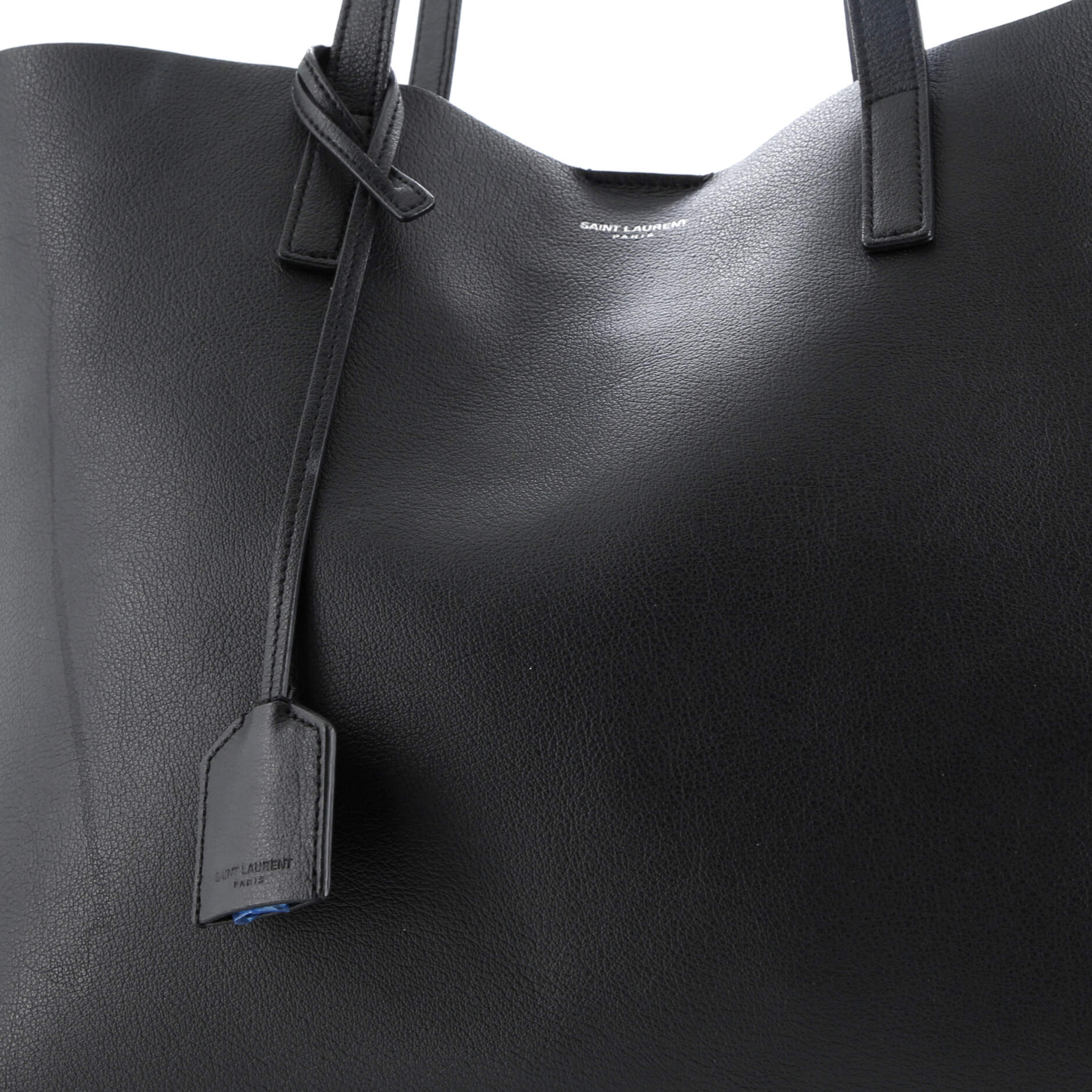 Saint Laurent Fringe Shopper Tote Leather Large