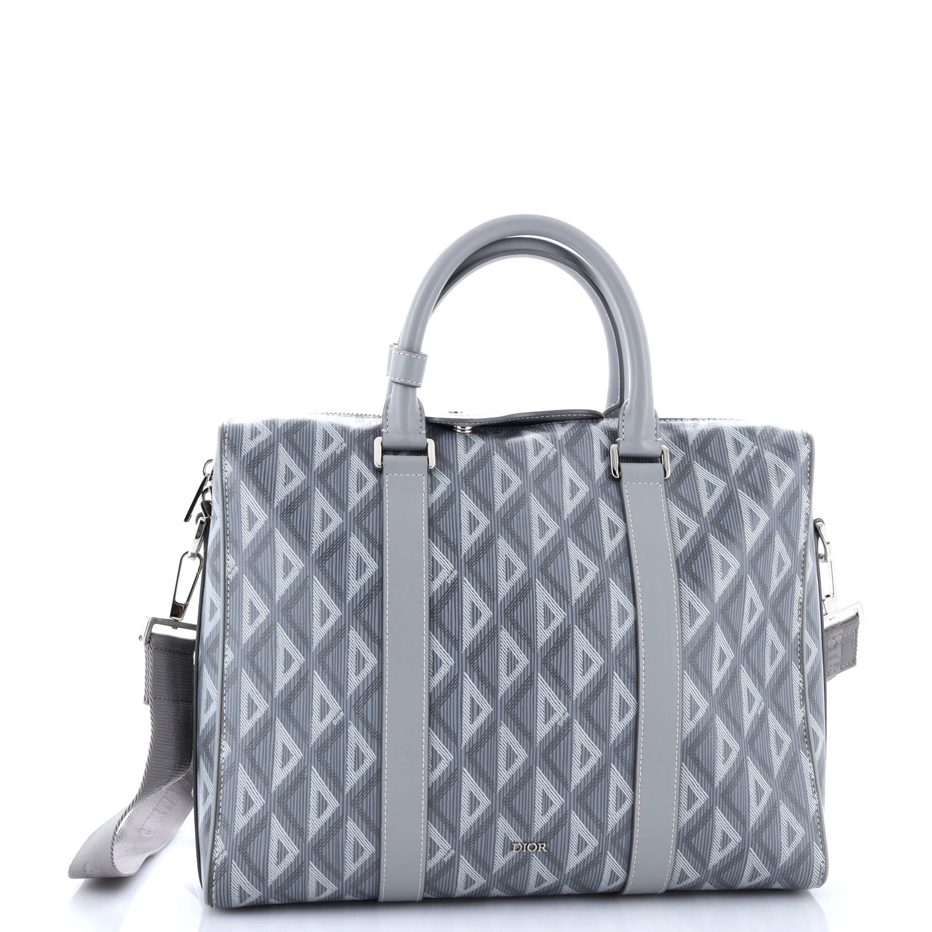 Christian Dior Lingot Briefcase CD Diamond Coated Canvas and Leather