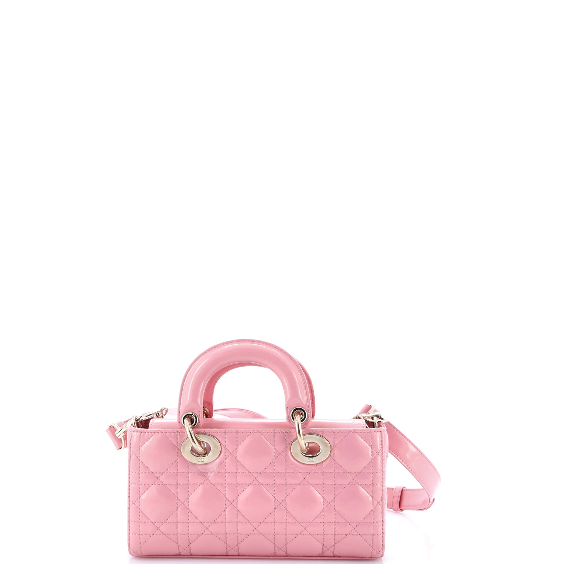 Christian Dior Lady D-Joy Bag Cannage Quilt Iridescent Patent Medium
