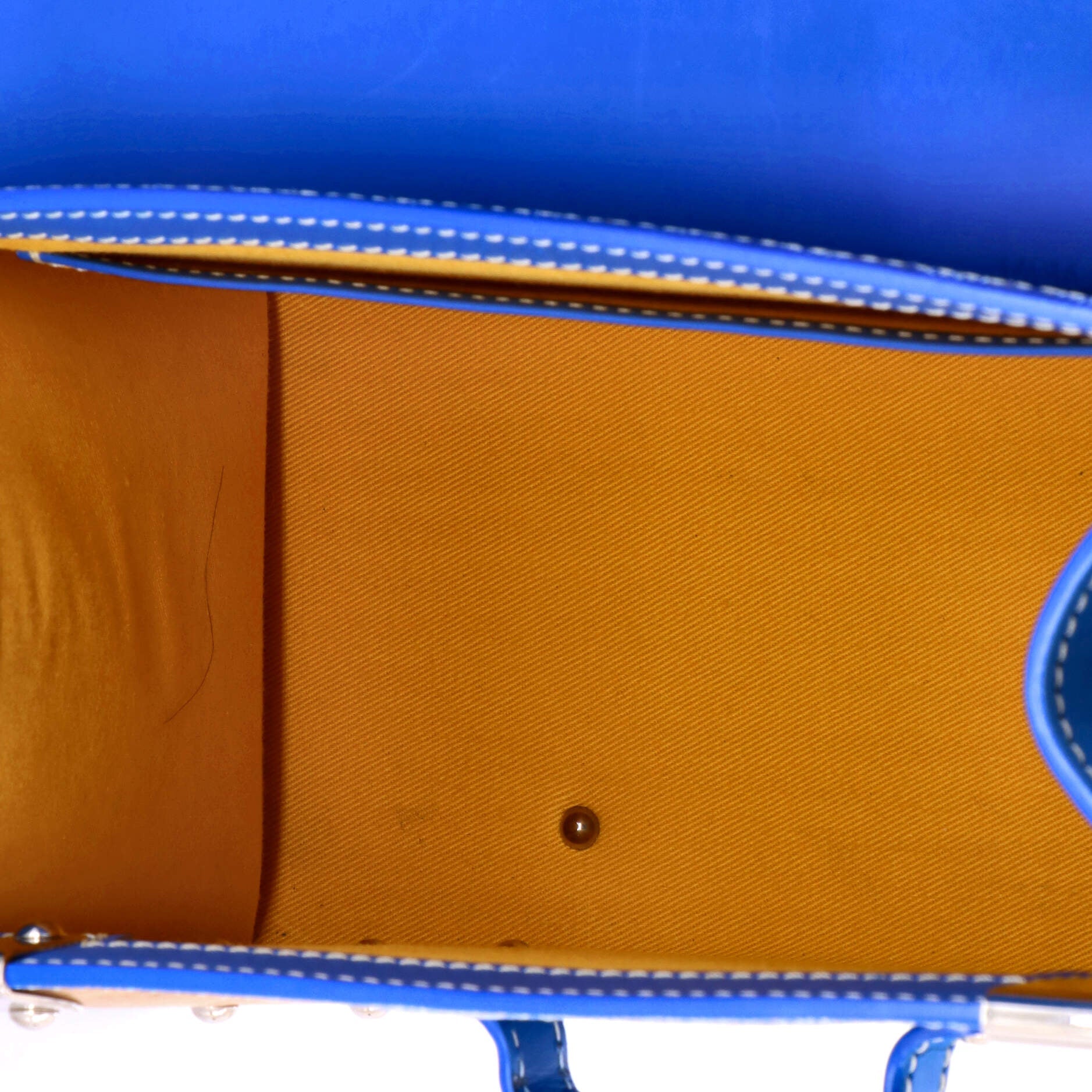 Goyard Saigon Top Handle Bag Coated Canvas with Leather PM