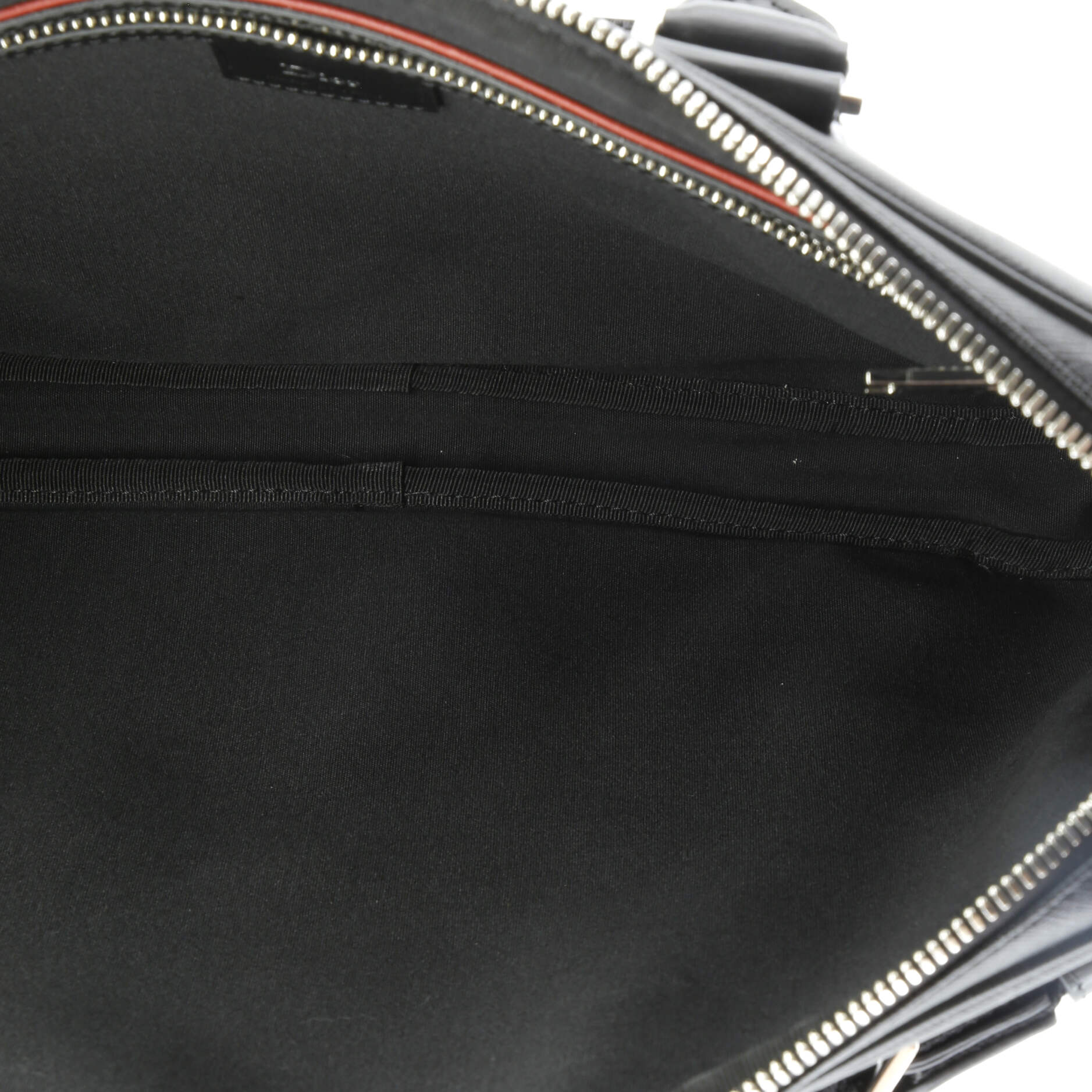 Christian Dior Homme Convertible Zip Slim Briefcase Leather Large