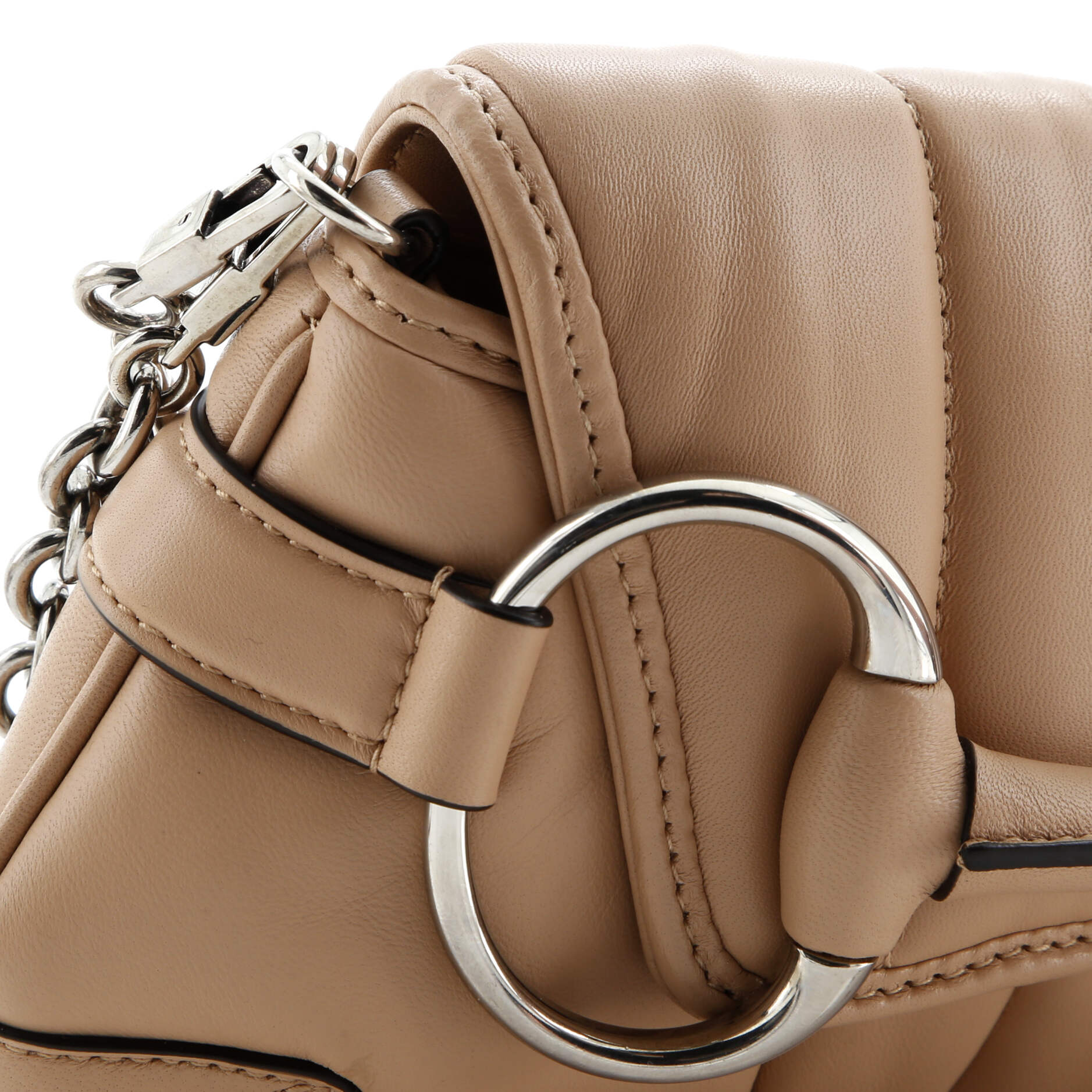 Gucci Horsebit Chain Shoulder Bag Vertical Quilted Leather Small
