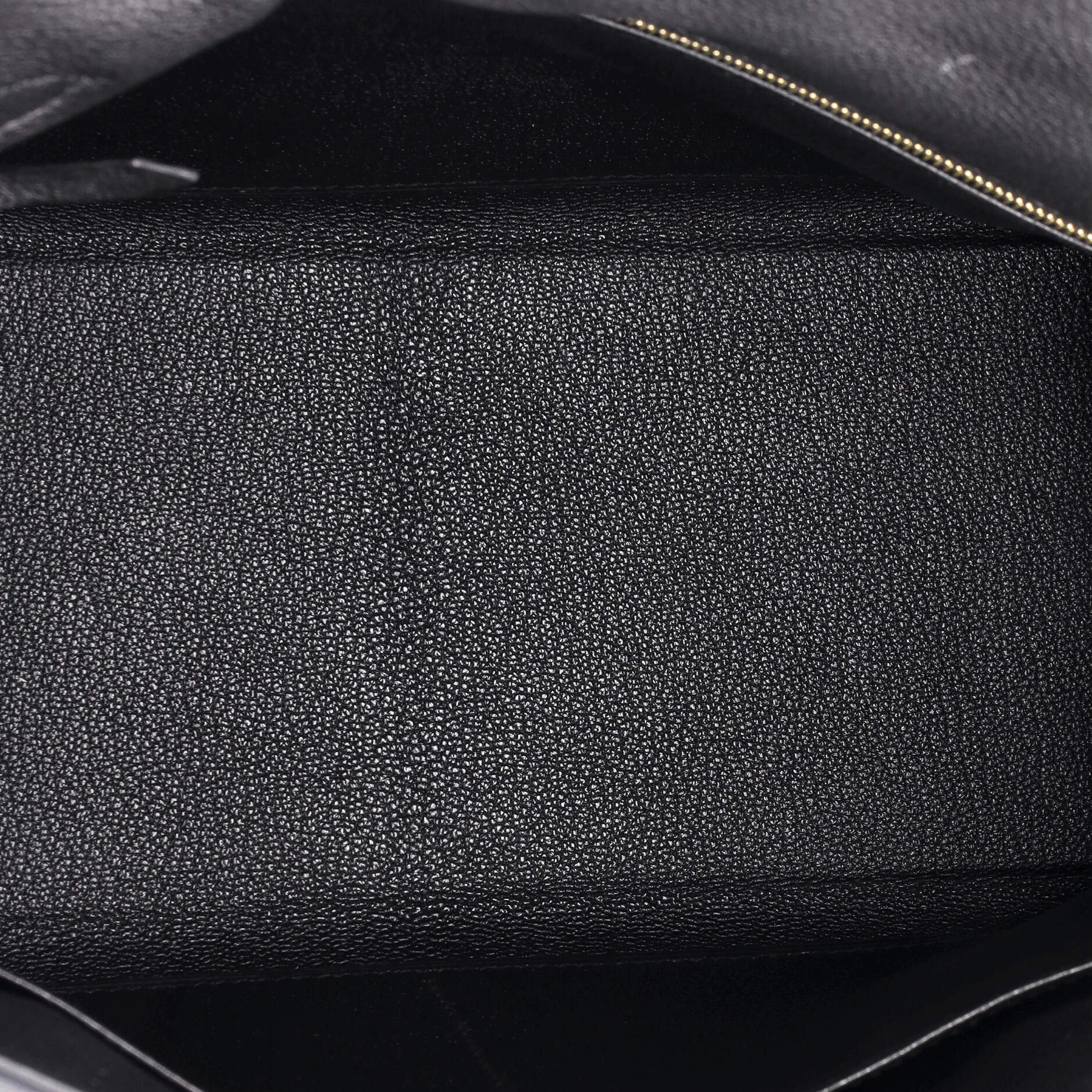 Hermes Kelly Handbag Black Togo with Gold Hardware 28